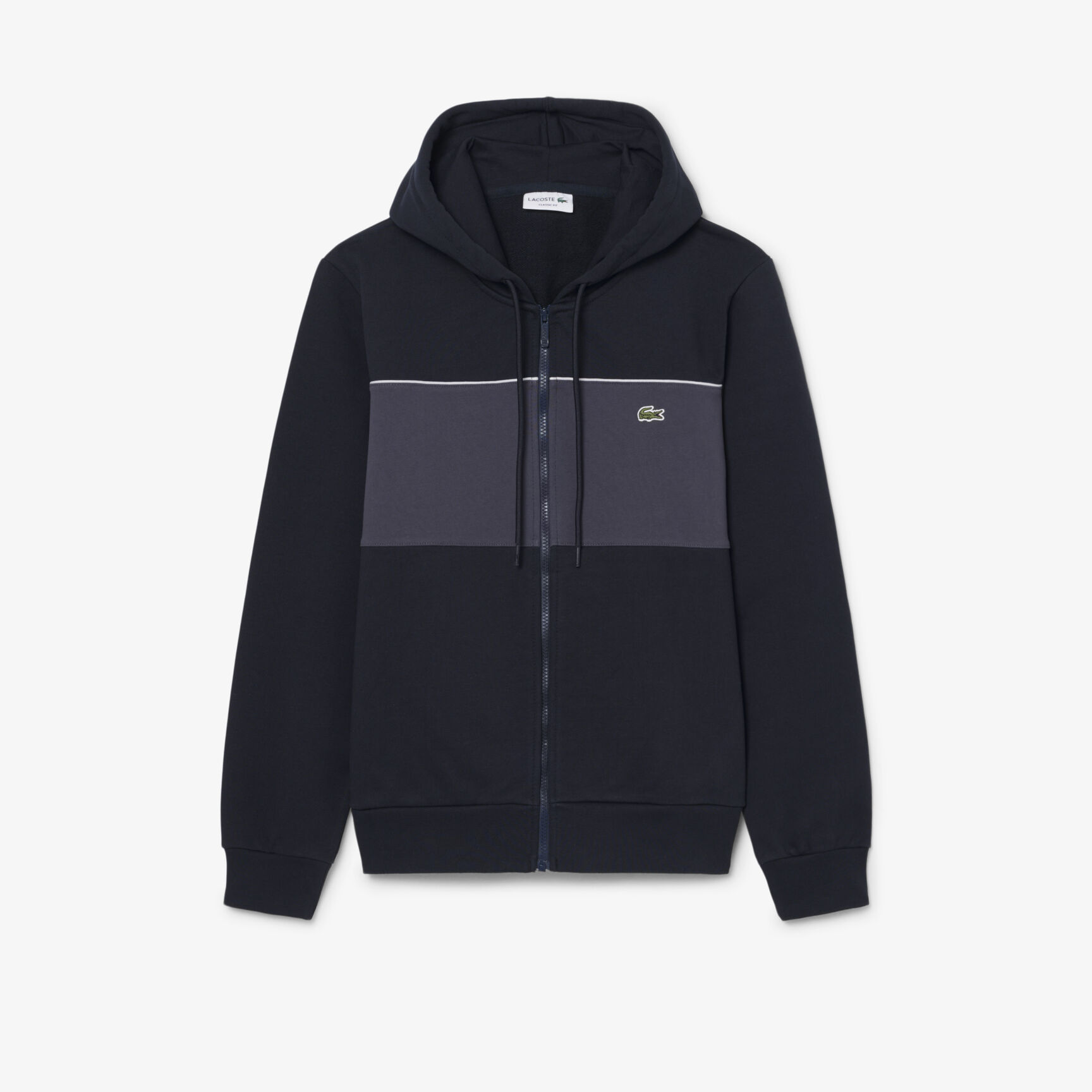 Colour-Block Zipped Hoodie Colour-Block Zipped Hoodie