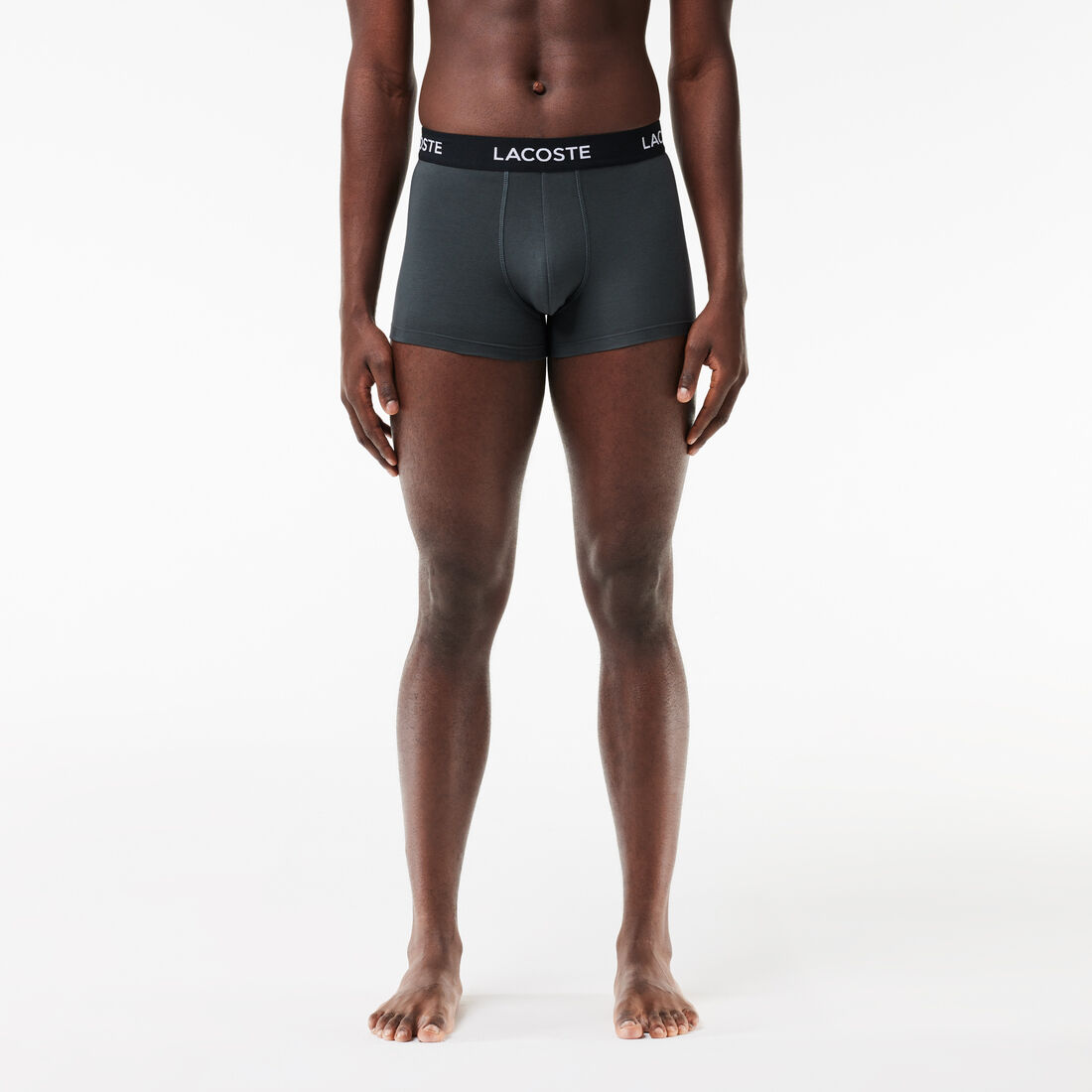 طقم بوكسر لاكوست قطن مطاطي للرجال، 5 قطع طقم بوكسر لاكوست قطن مطاطي للرجال، 5 قطع