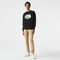 lacoste men s loose fit branded monogram print sweatshirt