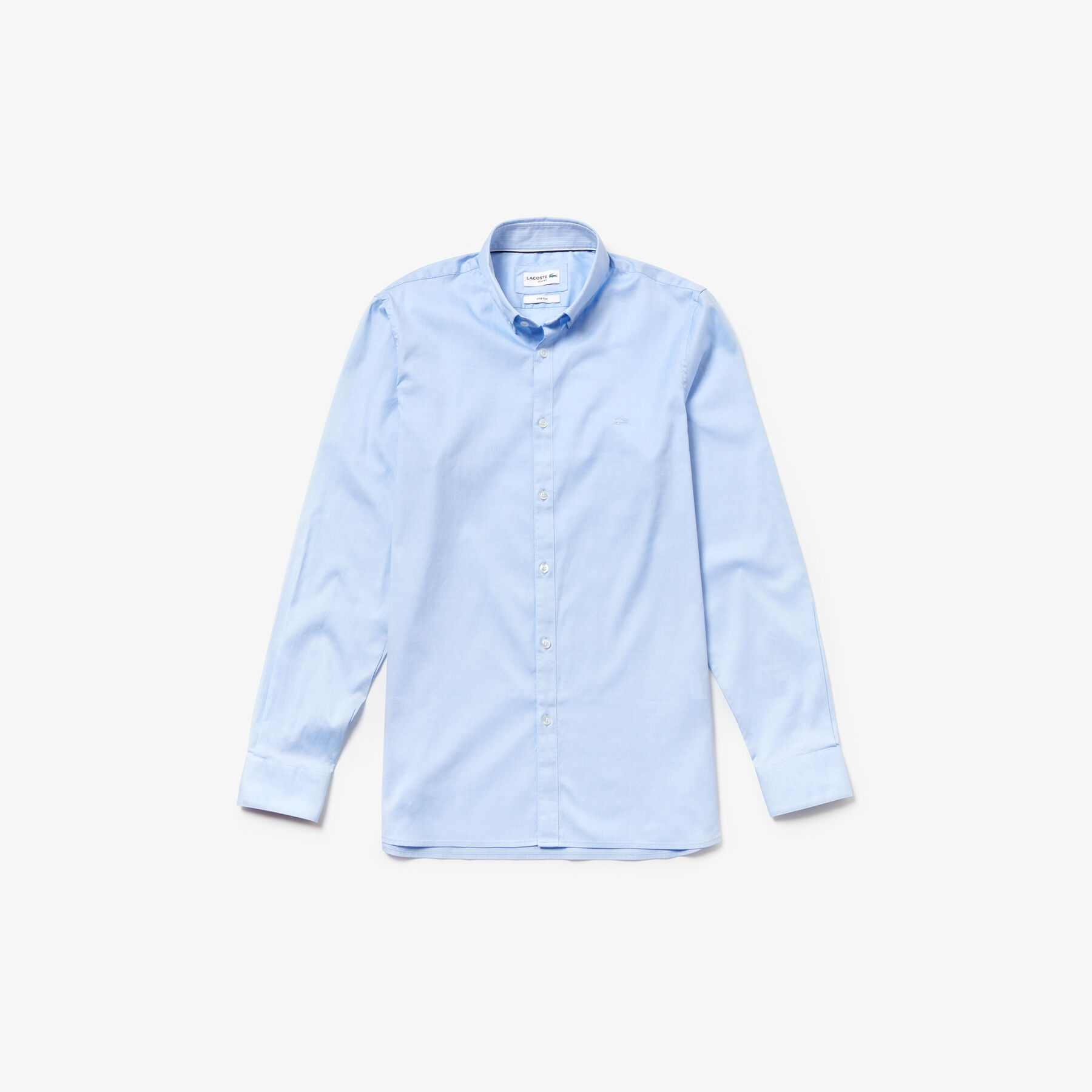 lacoste men s slim fit stretch cotton pinpoint shirt