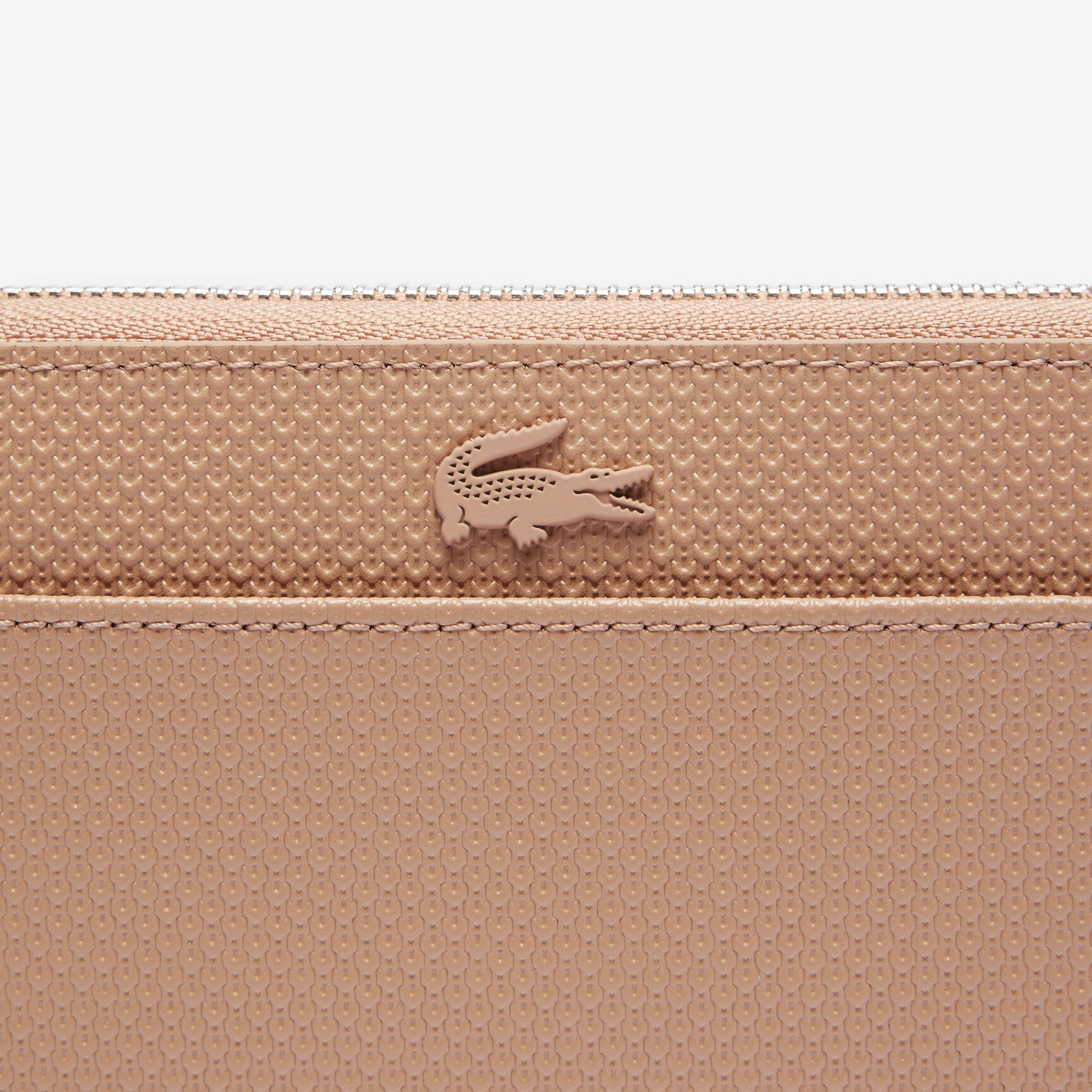 Unisex Chantaco Zipped Embossed Pique Leather Large Wallet