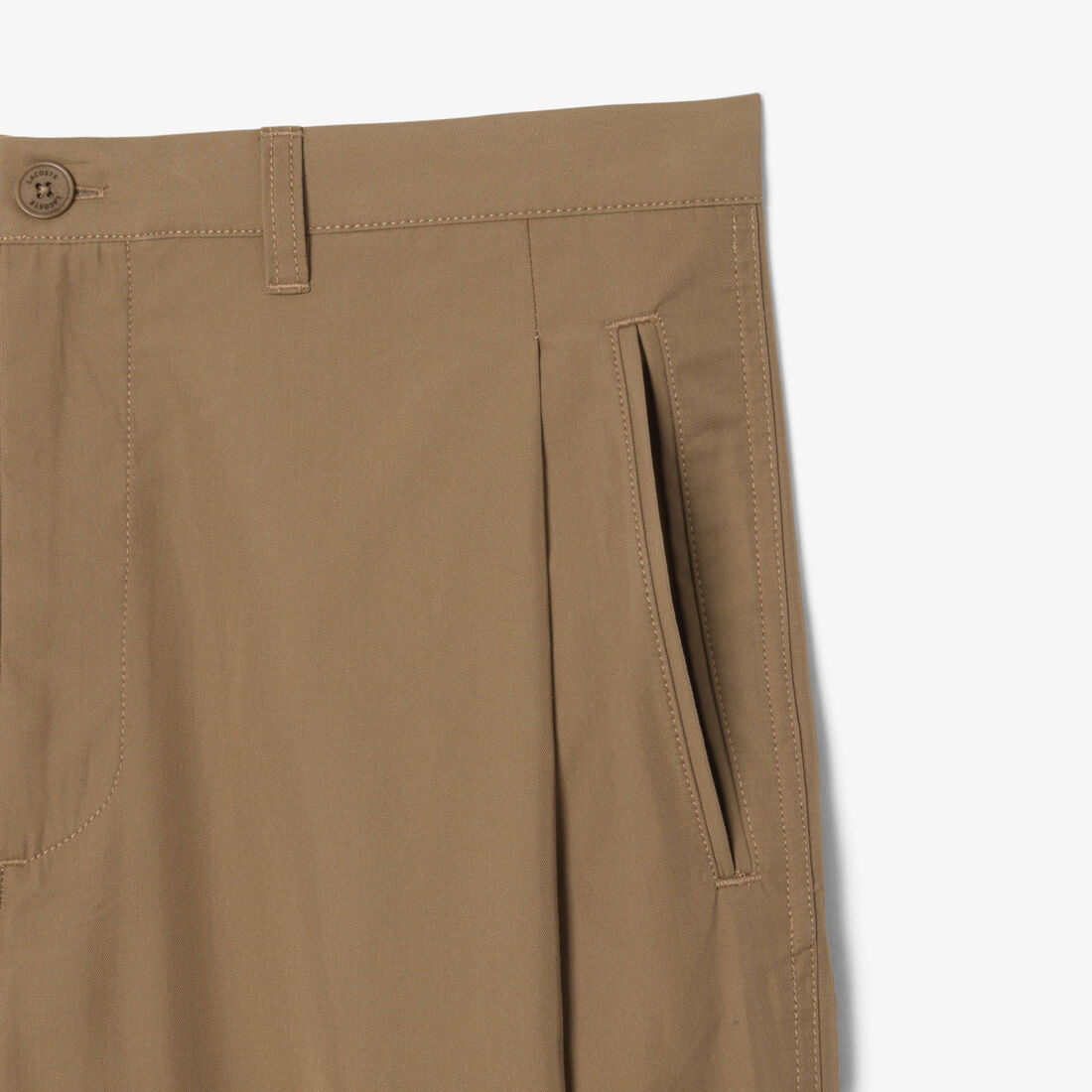 Loose Fit Pleated Twill Pants lacoste loose fit pleated twill pants