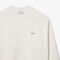 lacoste loose fit heavy fleece sweatshirt