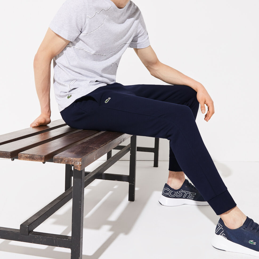 Men's Lacoste SPORT Cotton Fleece Tennis Sweatpants Men's Lacoste SPORT Cotton Fleece Tennis Sweatpants