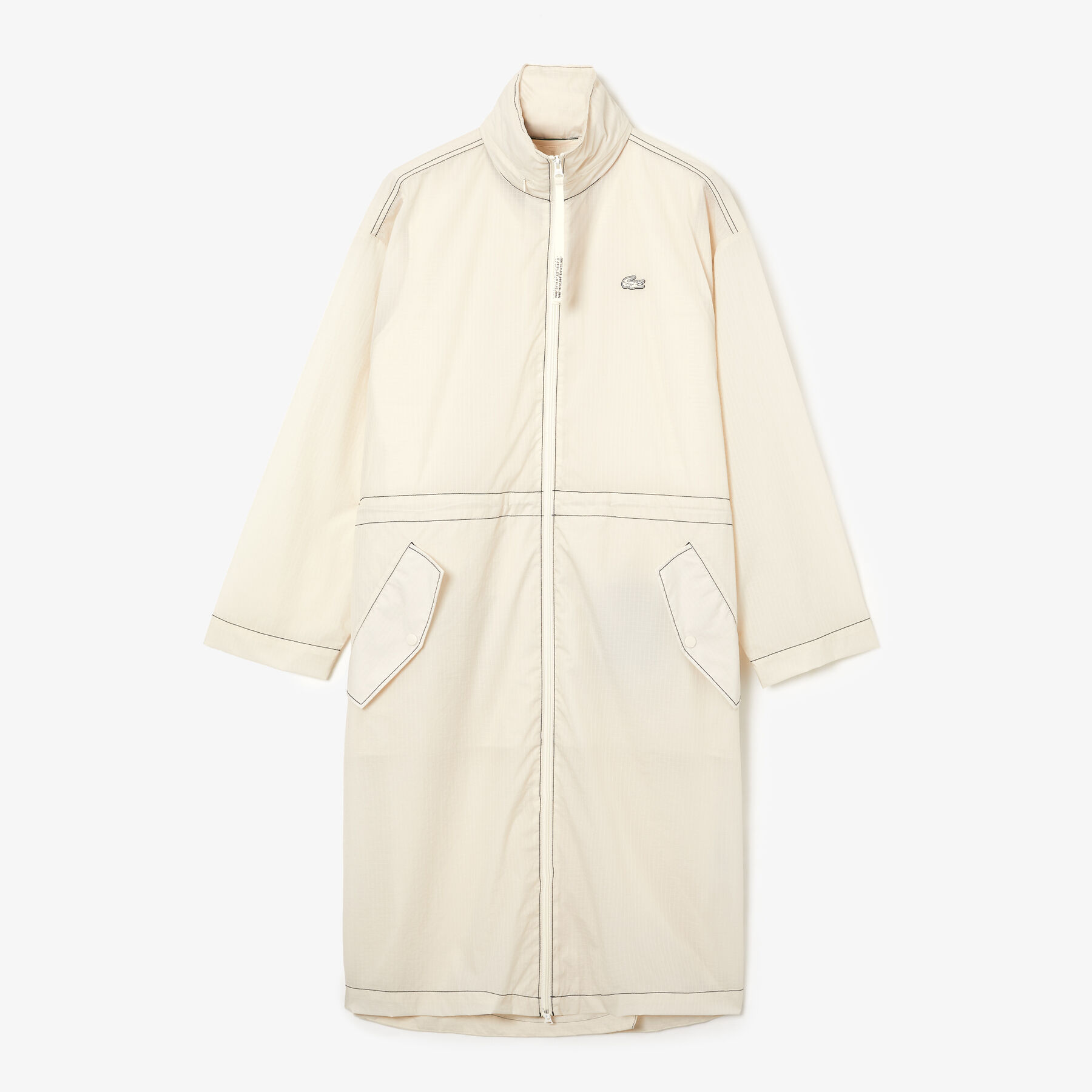 women s lacoste 2 in 1 water repellant hooded parka
