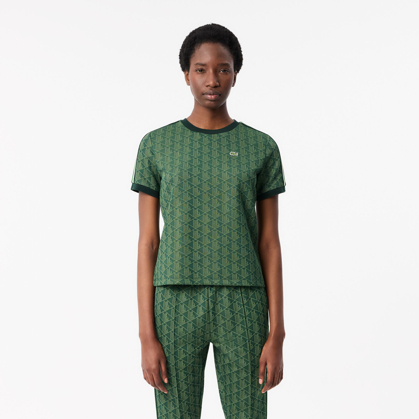 Slim Fit Monogram Jacquard T-shirt Slim Fit Monogram Jacquard T-shirt