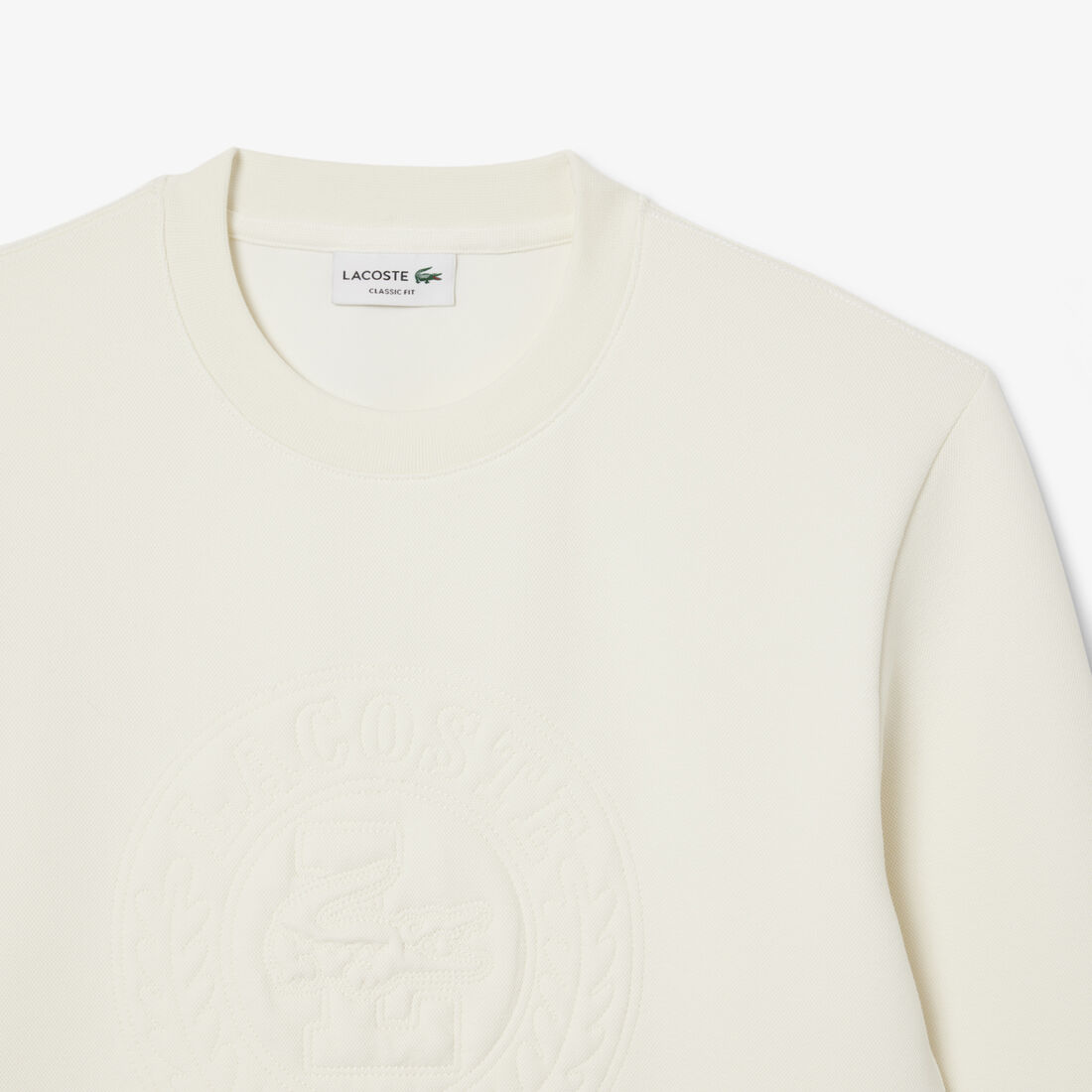 Embossed Logo Pique Sweatshirt Embossed Logo Pique Sweatshirt