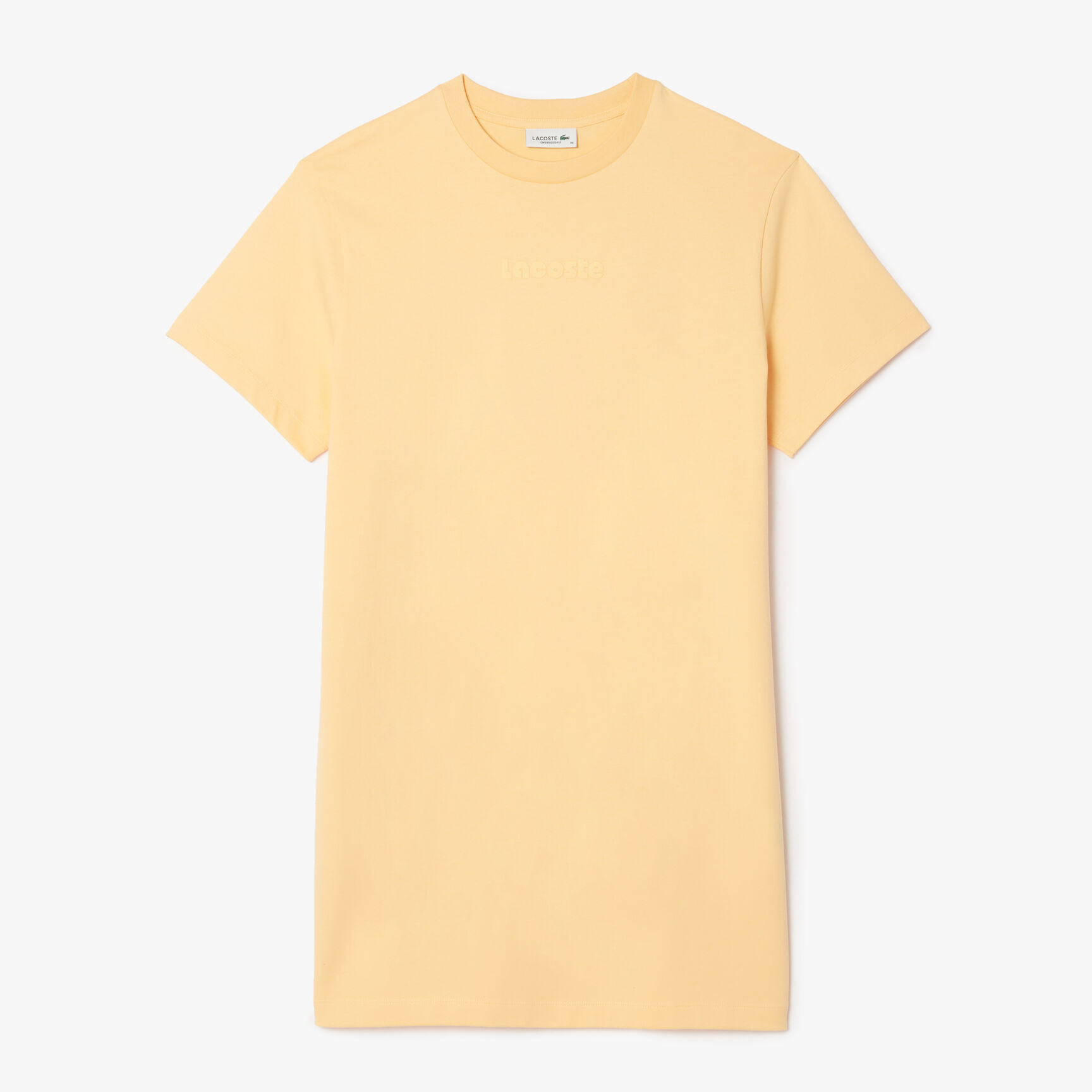 فستان جيرسيه بأكمام قصيرة وكبير الحجم