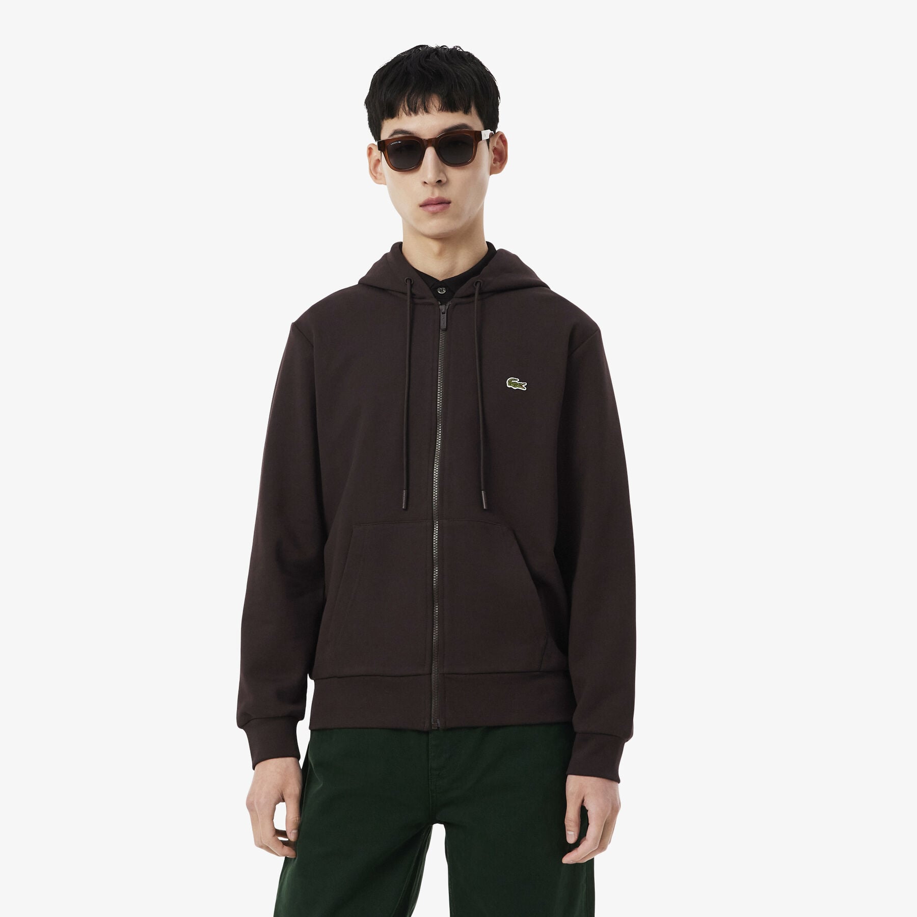 Classic Fit Zipped Fleece Sweatshirt Classic Fit Zipped Fleece Sweatshirt