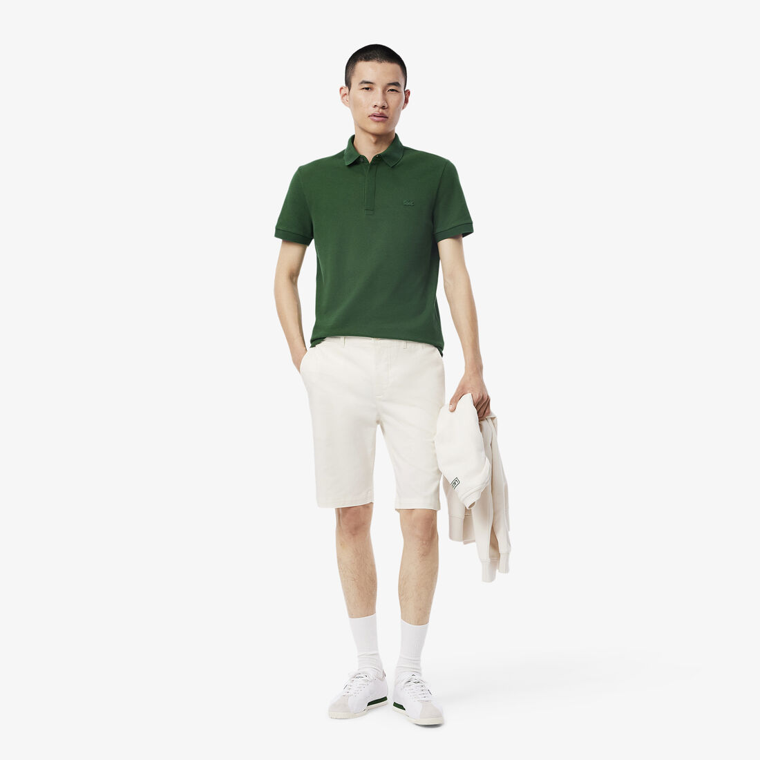 Slim Fit Stretch Cotton Chino Shorts