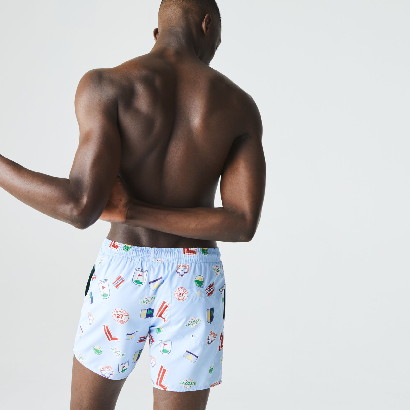 Men’s Lace-Up Waist Print Swimming Trunks Men’s Lace-Up Waist Print Swimming Trunks