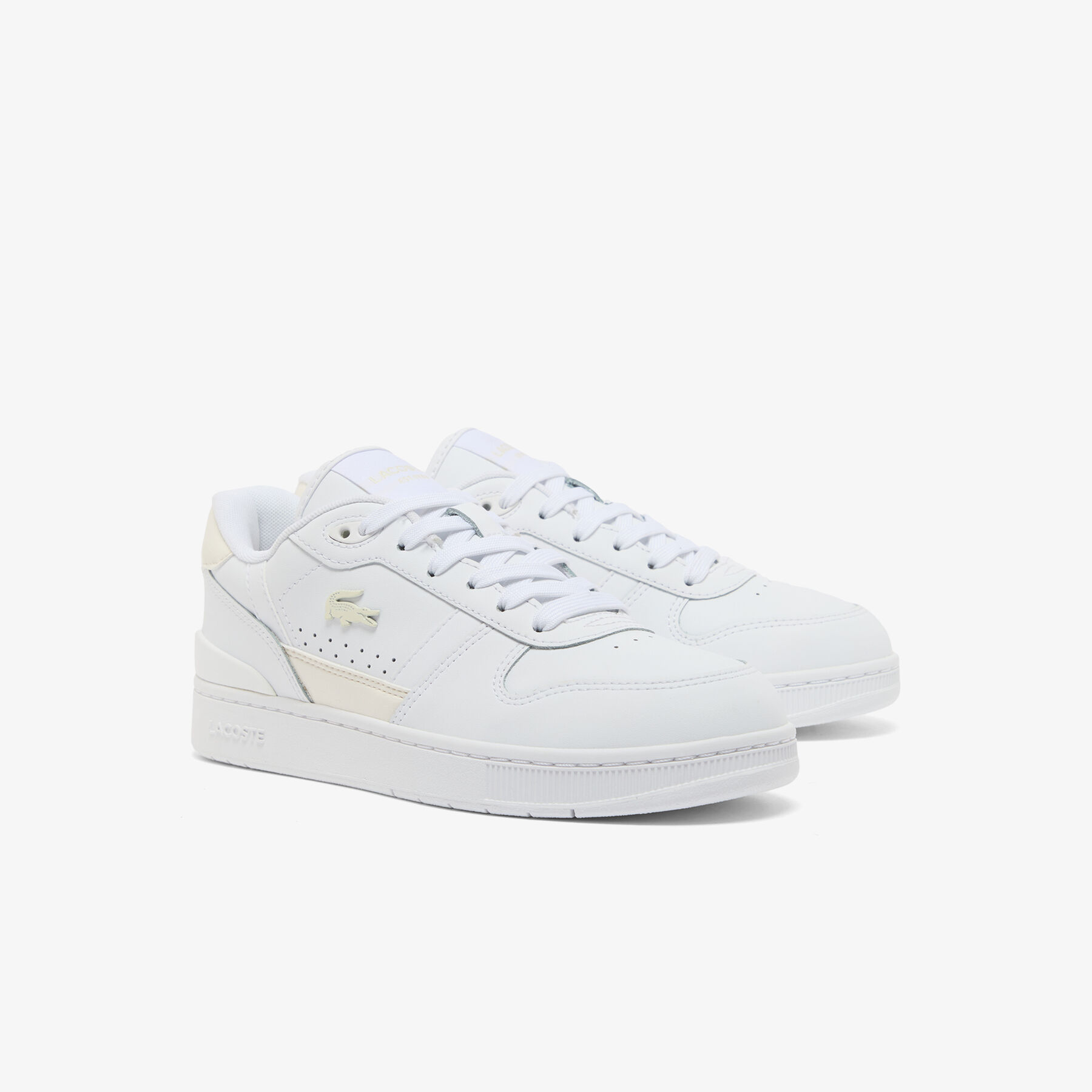 Women's T-Clip Set Leather Sneakers lacoste women s t clip set leather sneakers