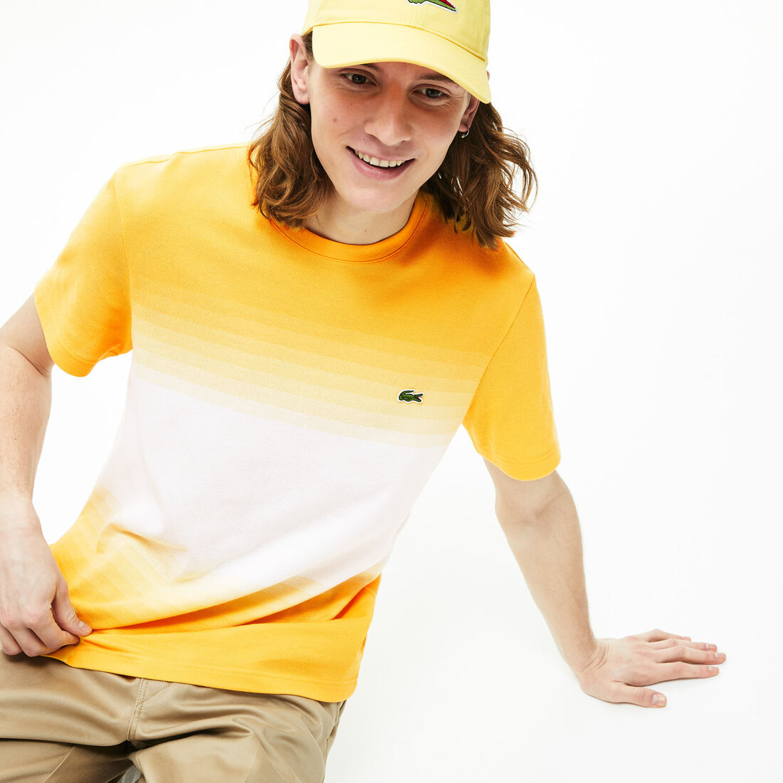Men's Made in France Cotton Piqué Cotton Crew Neck T-shirt