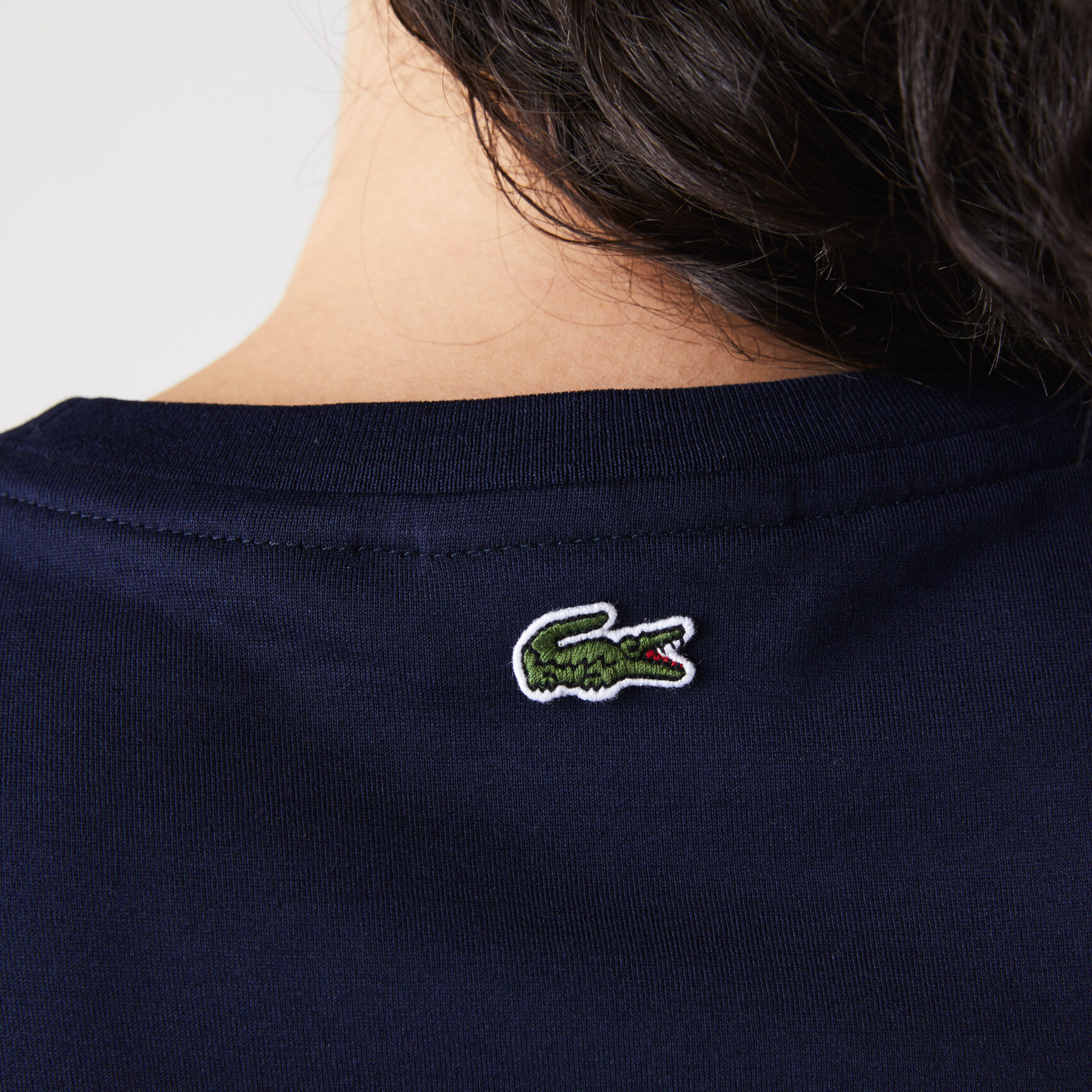 Women's Crew Neck Lacoste Print Soft Cotton T-shirt Women's Crew Neck Lacoste Print Soft Cotton T-shirt