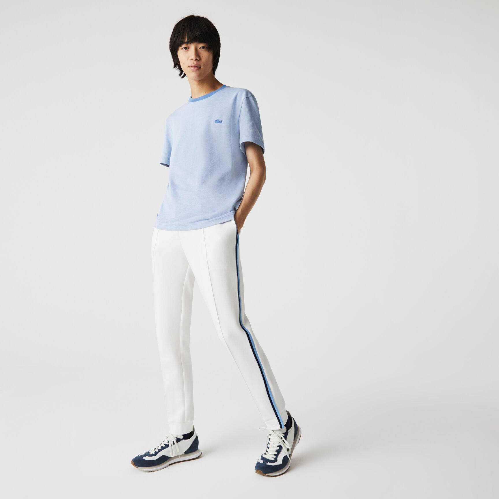 Men’s Crew Neck Textured Cotton T-shirt