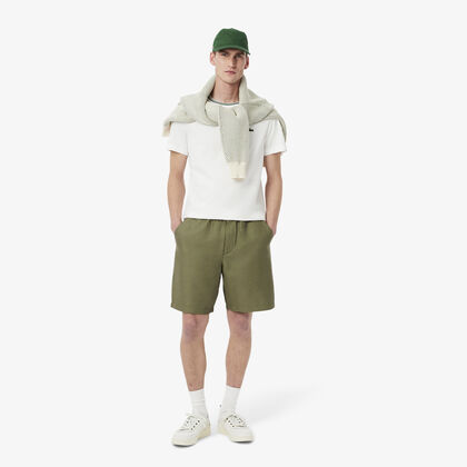 Regular Fit Wool Blend Shorts