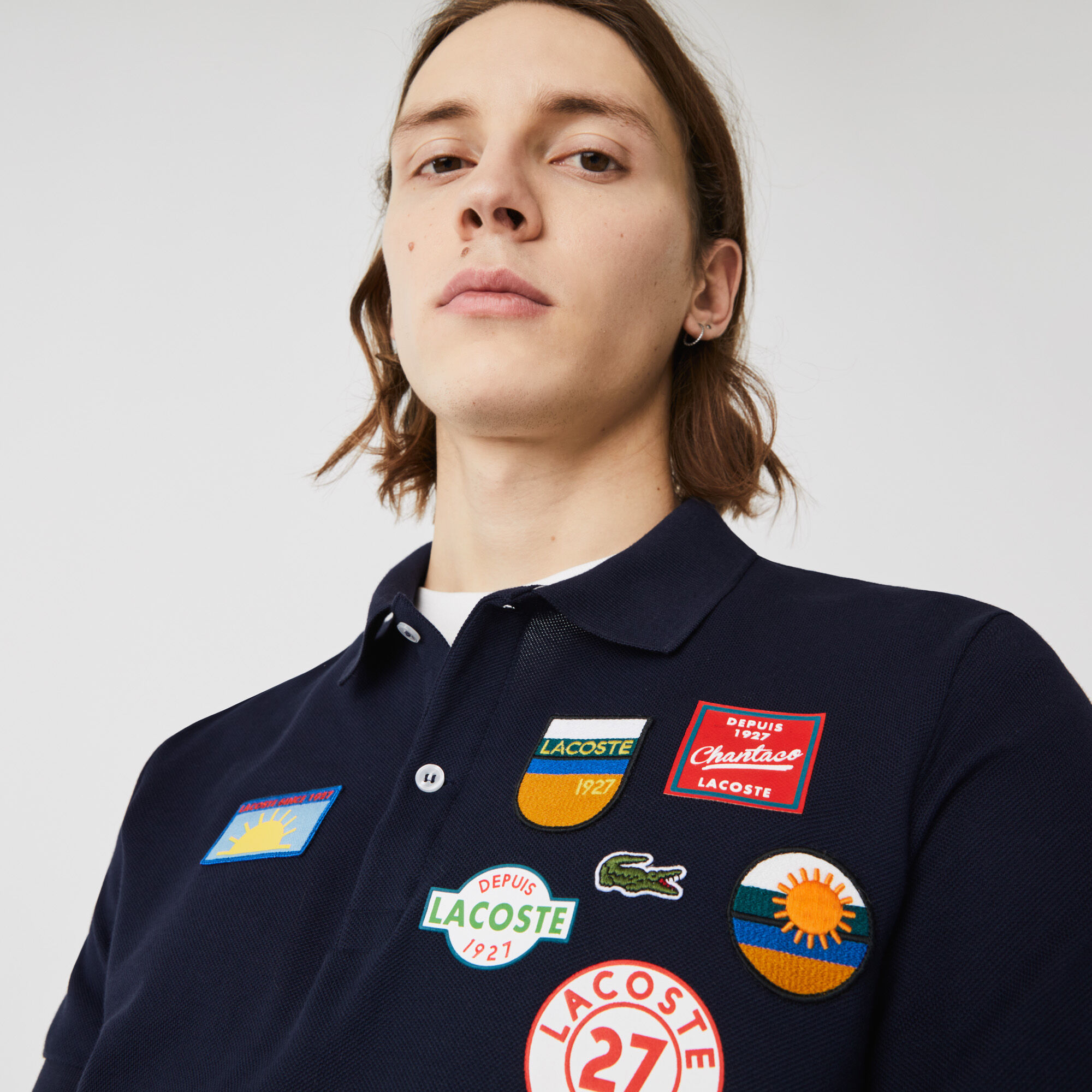 Buy Men s Lacoste Regular Fit Badge Cotton Polo Lacoste QA