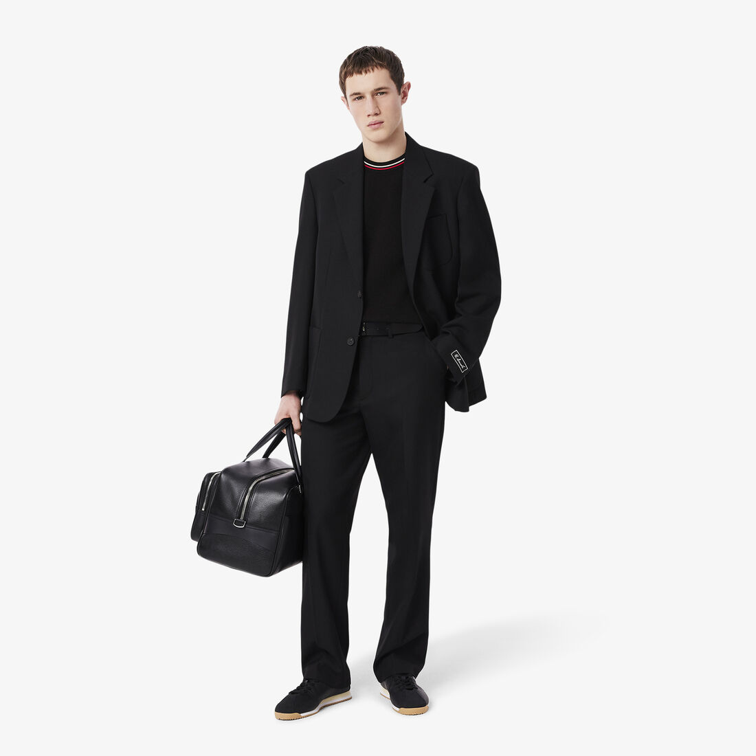 Classic Fit Stripe Detail Knit T-Shirt Classic Fit Stripe Detail Knit T-Shirt