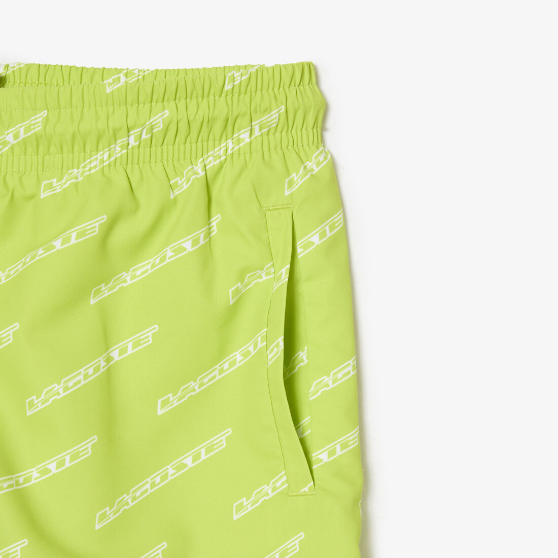 Boys’ Lacoste Printed Recycled Polyester Swim Trunks Boys’ Lacoste Printed Recycled Polyester Swim Trunks