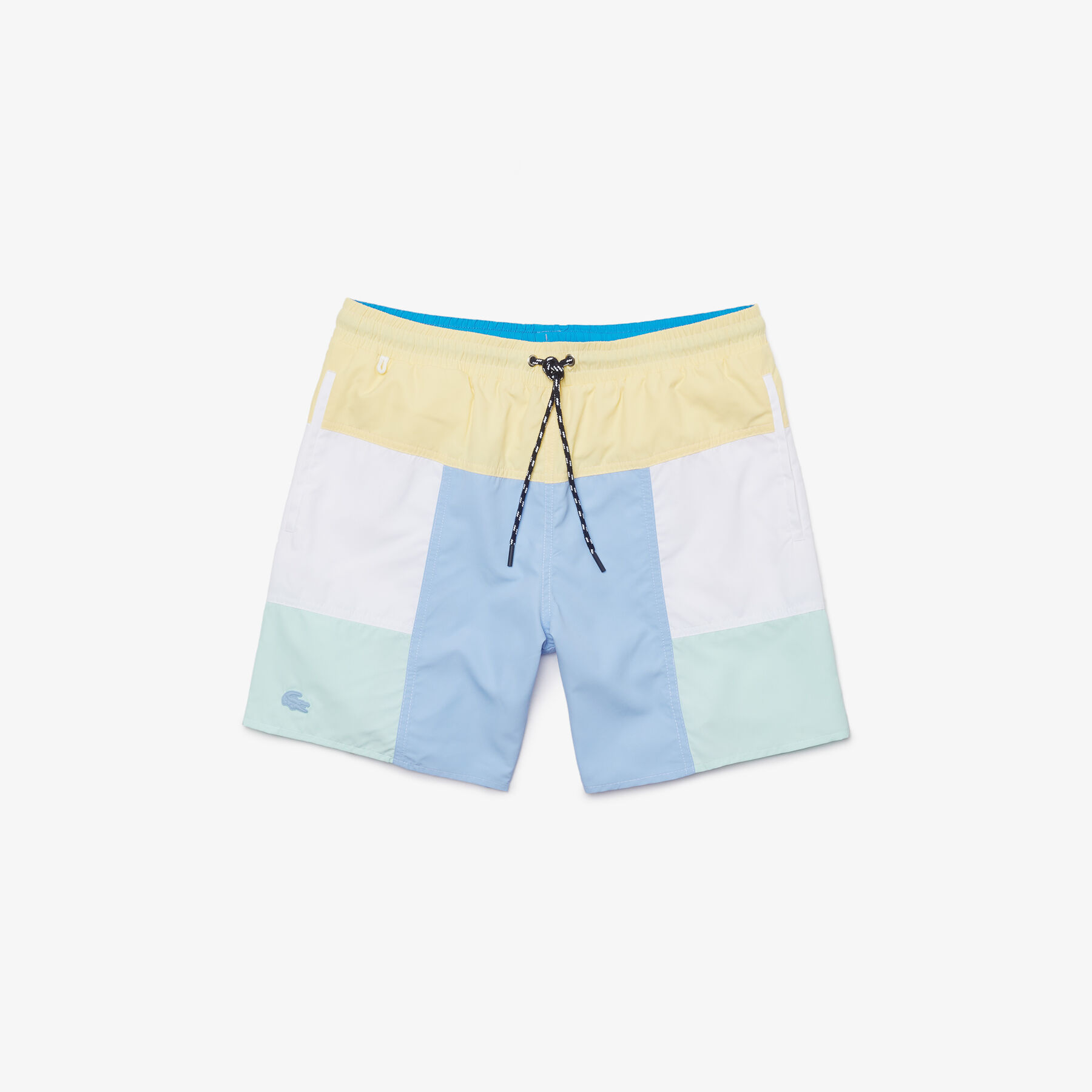Men’s Colourblock Recycled Cloth Long Swimming Trunks lacoste men s colourblock recycled cloth long swimming trunks