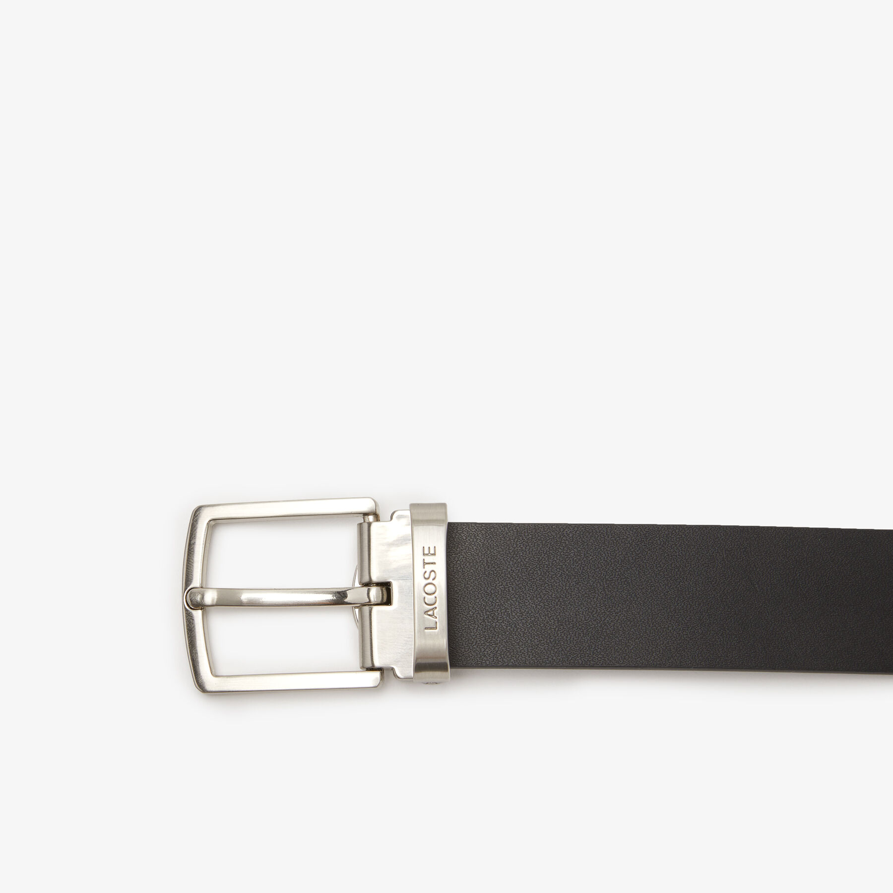 lacoste smooth leather belt and 2 buckle gift set