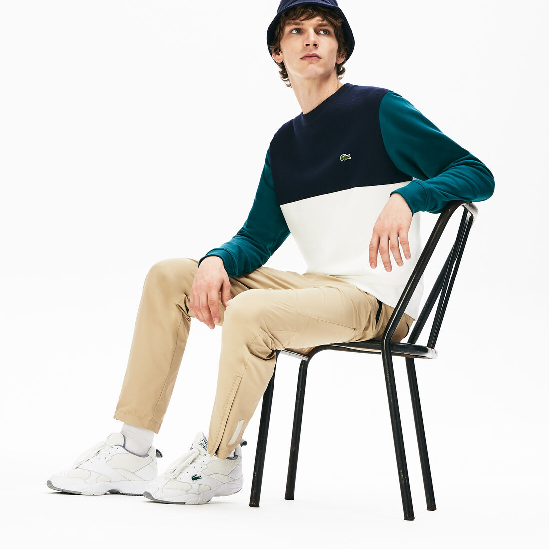 Men's Colourblock Crew Neck Sweatshirt