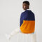 lacoste men s crew neck lettering colourblock piqu  sweatshirt