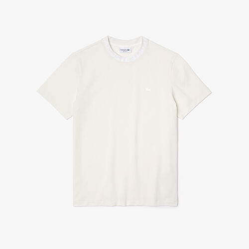 Men's Branded Collar Ultra-lightweight Piqué T-shirt