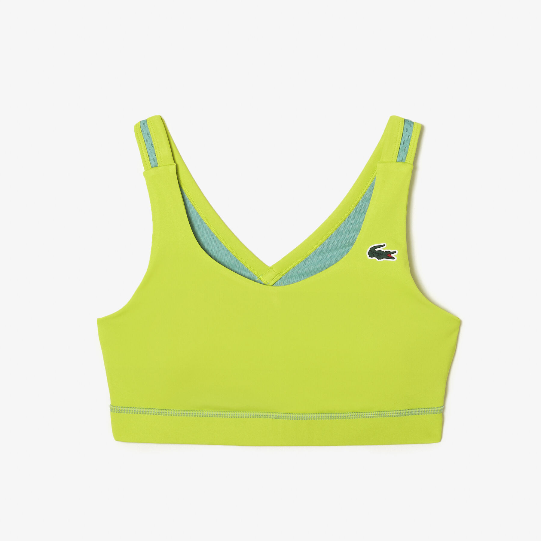 حمالة صدر رياضية بوليستر معاد تدويره سريع الجفاف للنساء مجموعة Lacoste Sport لاكوست حمالة صدر رياضية بوليستر معاد تدويره سريع الجفاف للنساء مجموعة lacoste sport