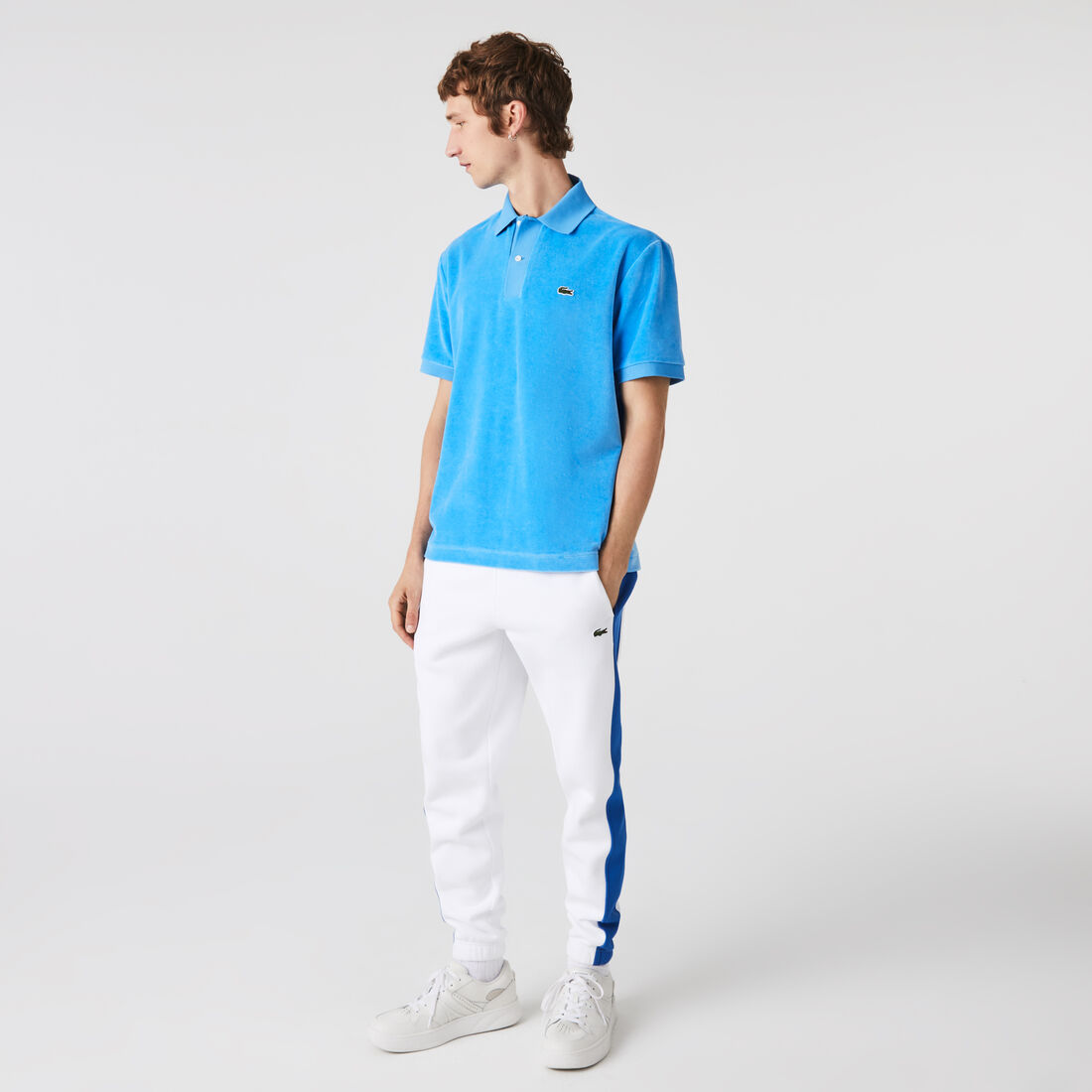 Men's Lacoste Classic Fit Cotton Velvet Polo Men's Lacoste Classic Fit Cotton Velvet Polo