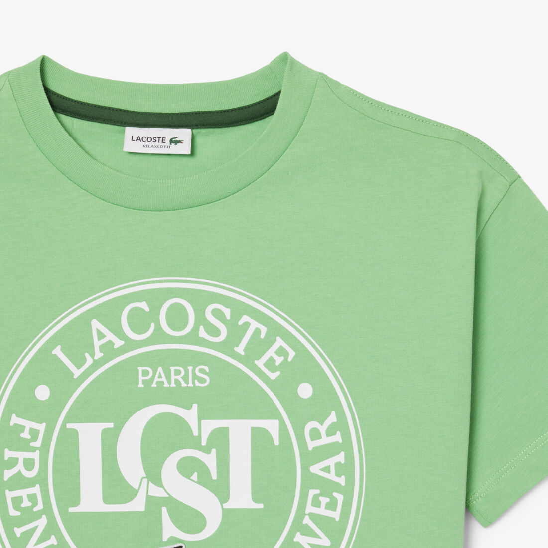 تي شيرت قطني بشارة بلون مغاير تي شيرت قطني بشارة بلون مغاير