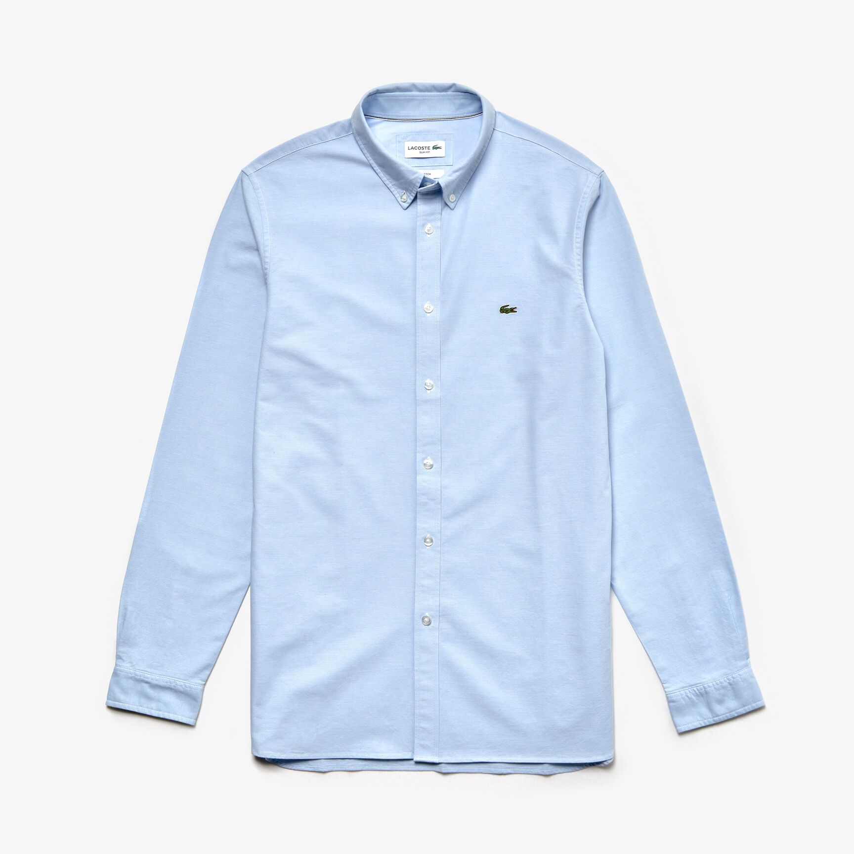 قميص للرجال ذو قصة ضيقة من قطن أوكسفورد المرن