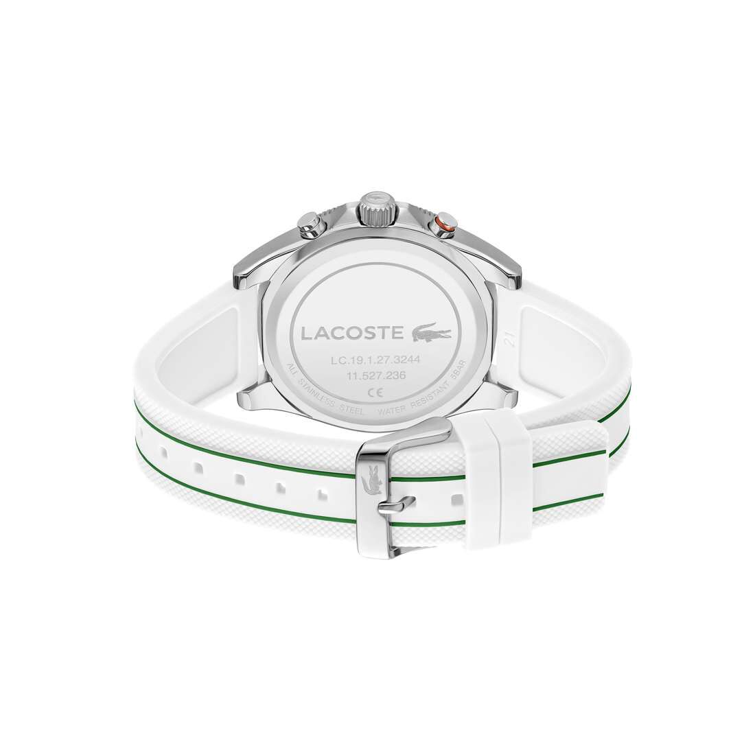 ساعة رجالية بسوار سيليكون أبيض ساعة رجالية بسوار سيليكون أبيض