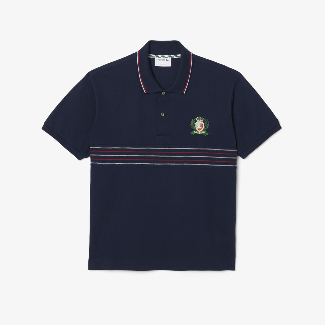 Classic Fit L.12.12 Embroidered Shield Polo Shirt Classic Fit L.12.12 Embroidered Shield Polo Shirt