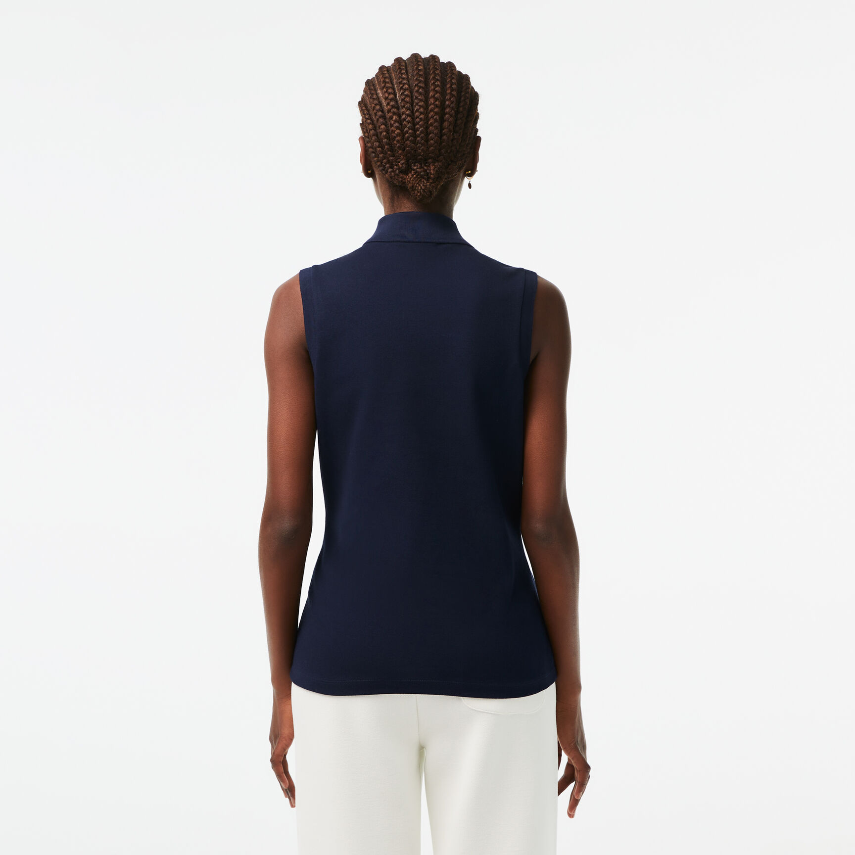 Slim Fit L.12.D Sleeveless Stretch Polo Shirt Slim Fit L.12.D Sleeveless Stretch Polo Shirt