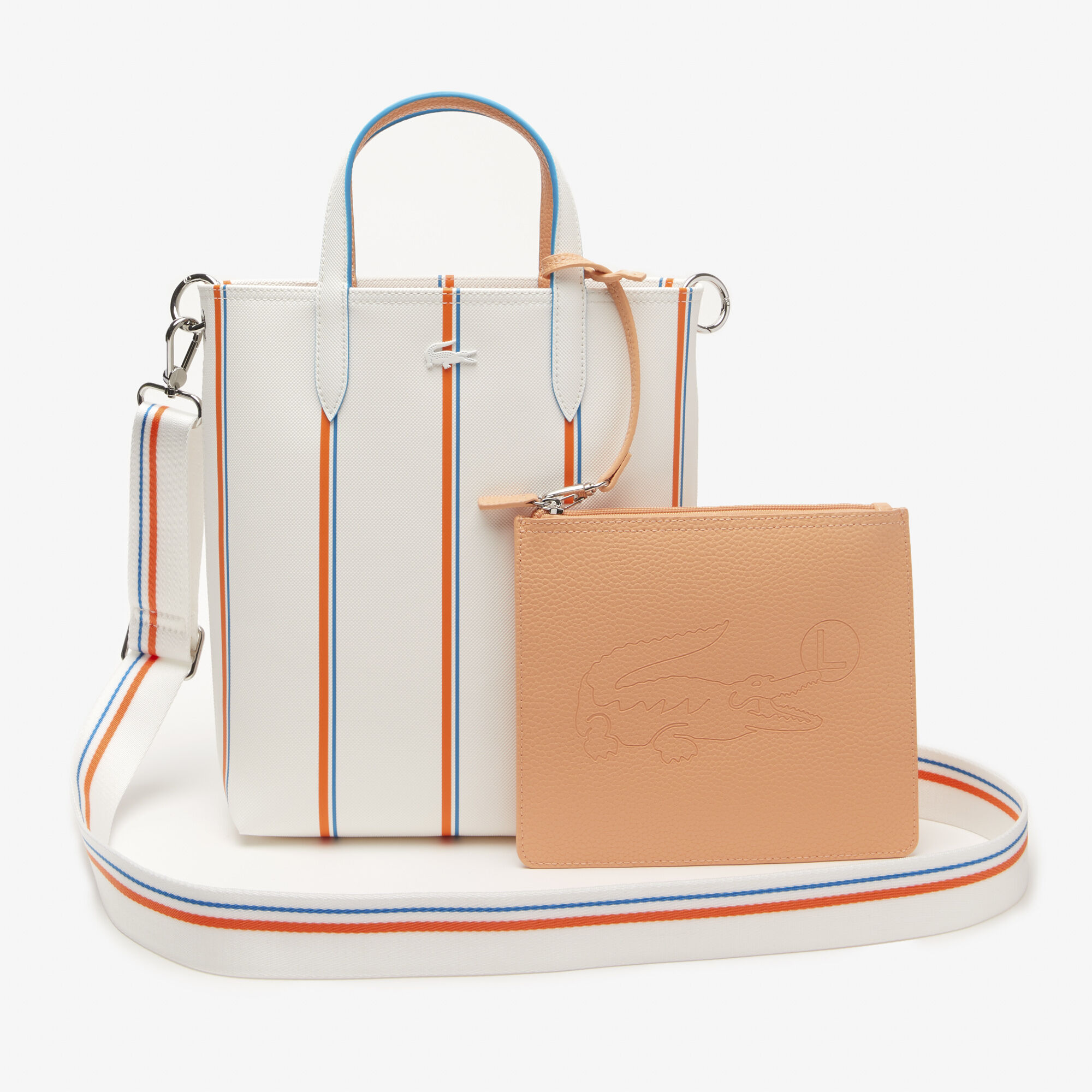 Buy Women s Lacoste Anna Reversible Vertical Tote with Pouch Lacoste QA