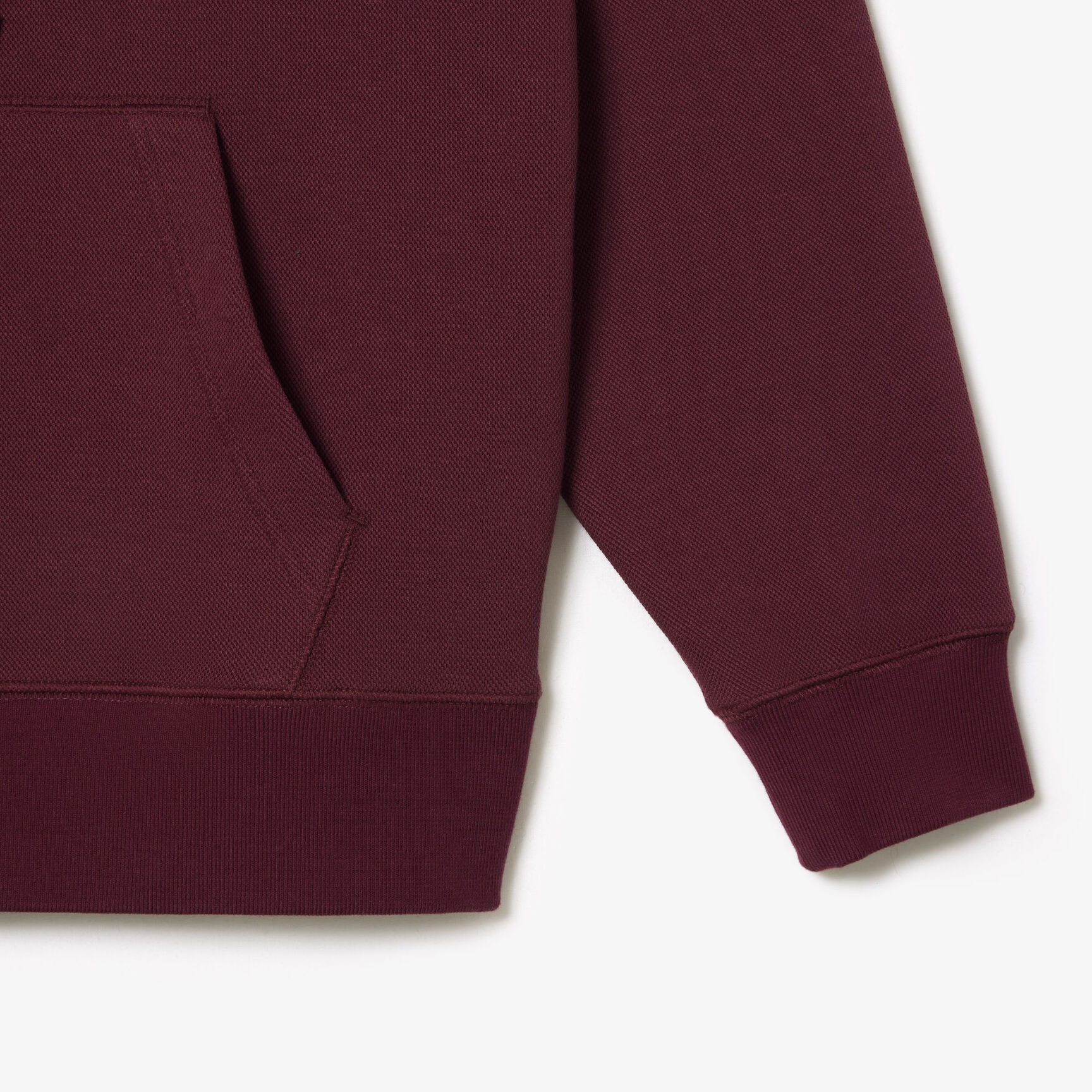 سويت شيرت لاكوست صوف بارز الملمس للنساء