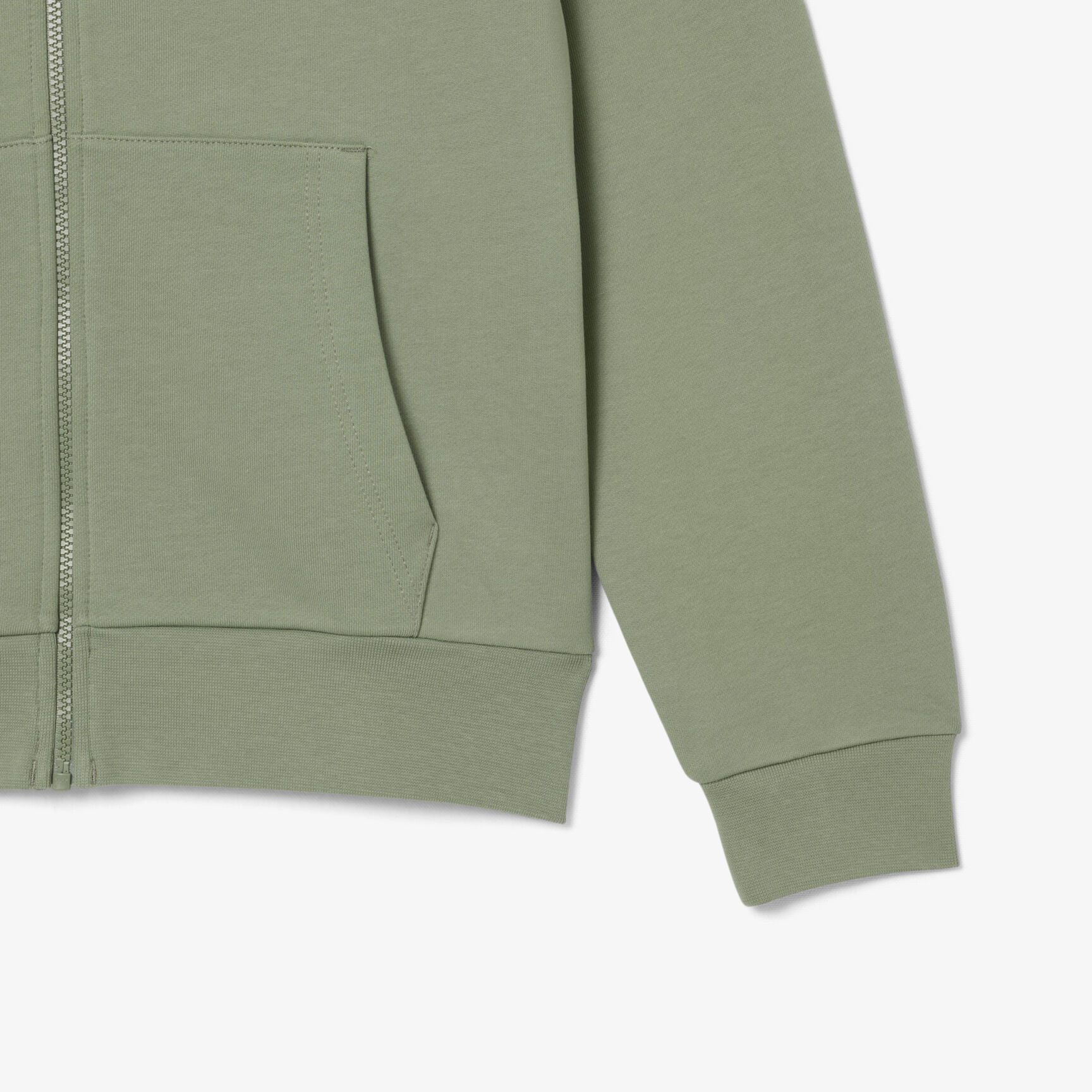 Classic Fit Zipped Fleece Sweatshirt