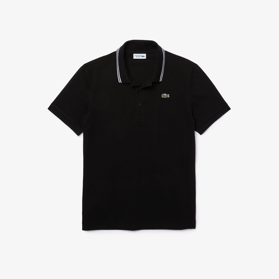 قميص بولو من القطن خفيف الوزن مع تفاصيل بلون مغاير من مجموعة Lacoste SPORT للرجال قميص بولو من القطن خفيف الوزن مع تفاصيل بلون مغاير من مجموعة Lacoste SPORT للرجال