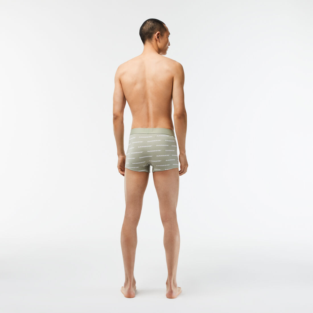 طقم بوكسر لاكوست بخصر بلون مغاير للرجال، 3 قطع طقم بوكسر لاكوست بخصر بلون مغاير للرجال، 3 قطع