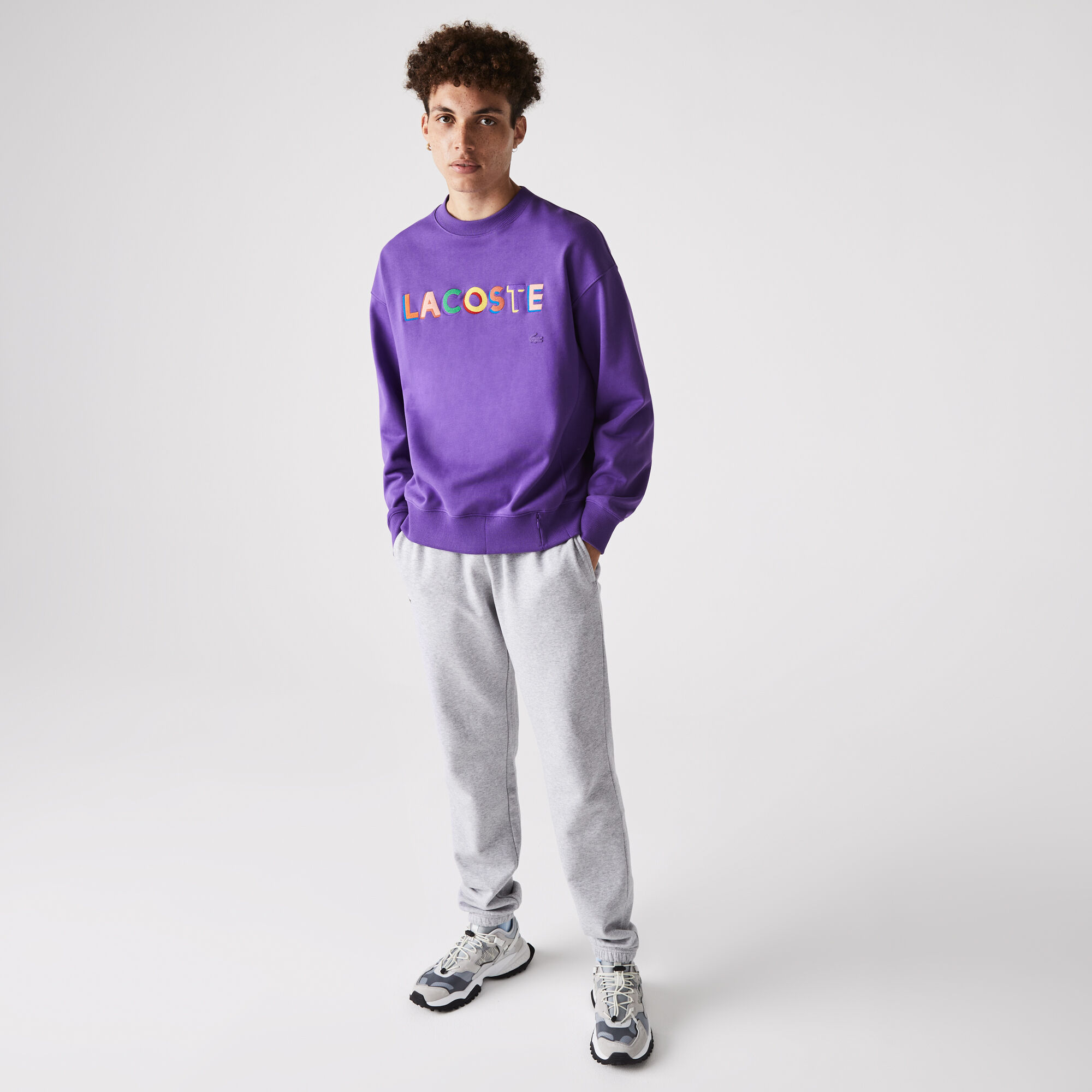 Men's lacoste sport tennis trackpants in fleece cheap