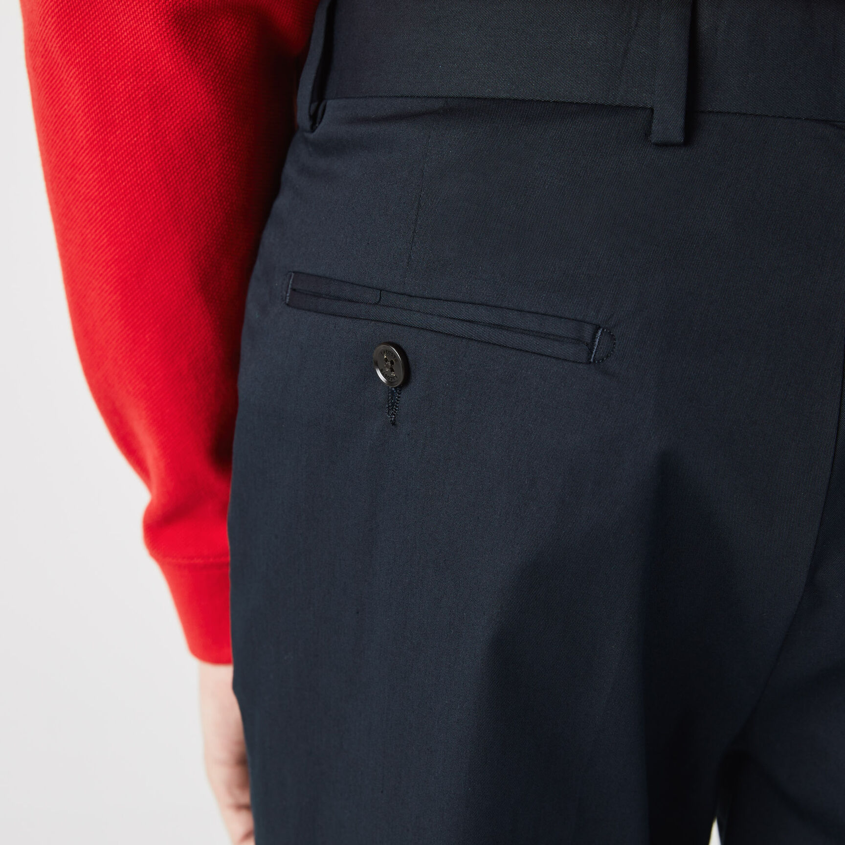 بنطلون تشينو من القطن المرن ذو قصة ضيقة للرجال