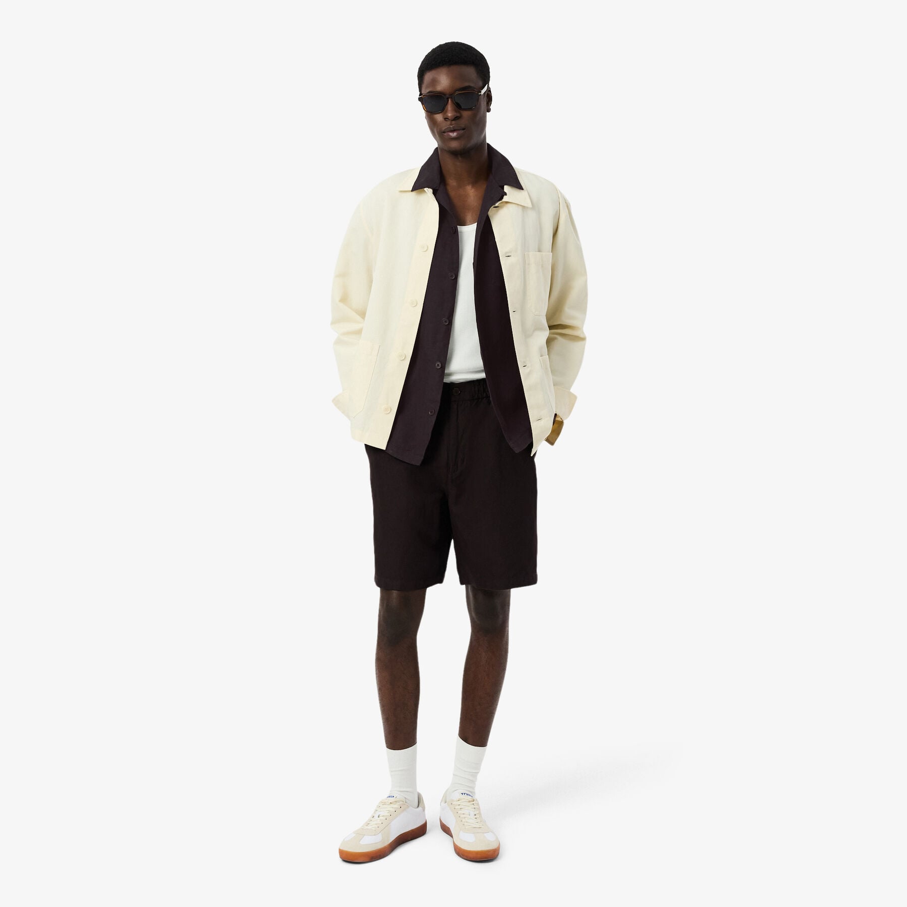 Relaxed Fit Linen Shirt lacoste relaxed fit linen shirt