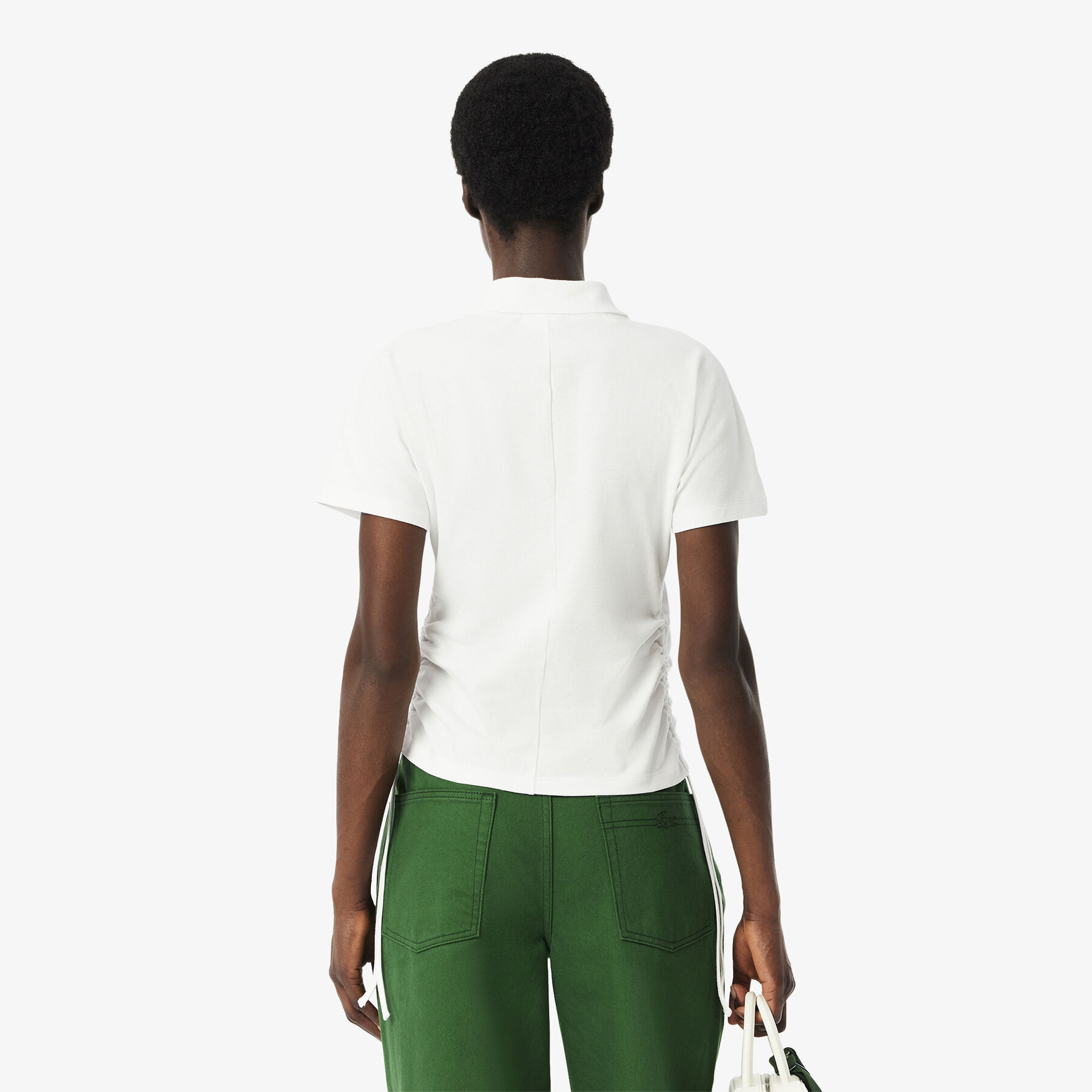 lacoste slim fit adjustable pique polo shirt
