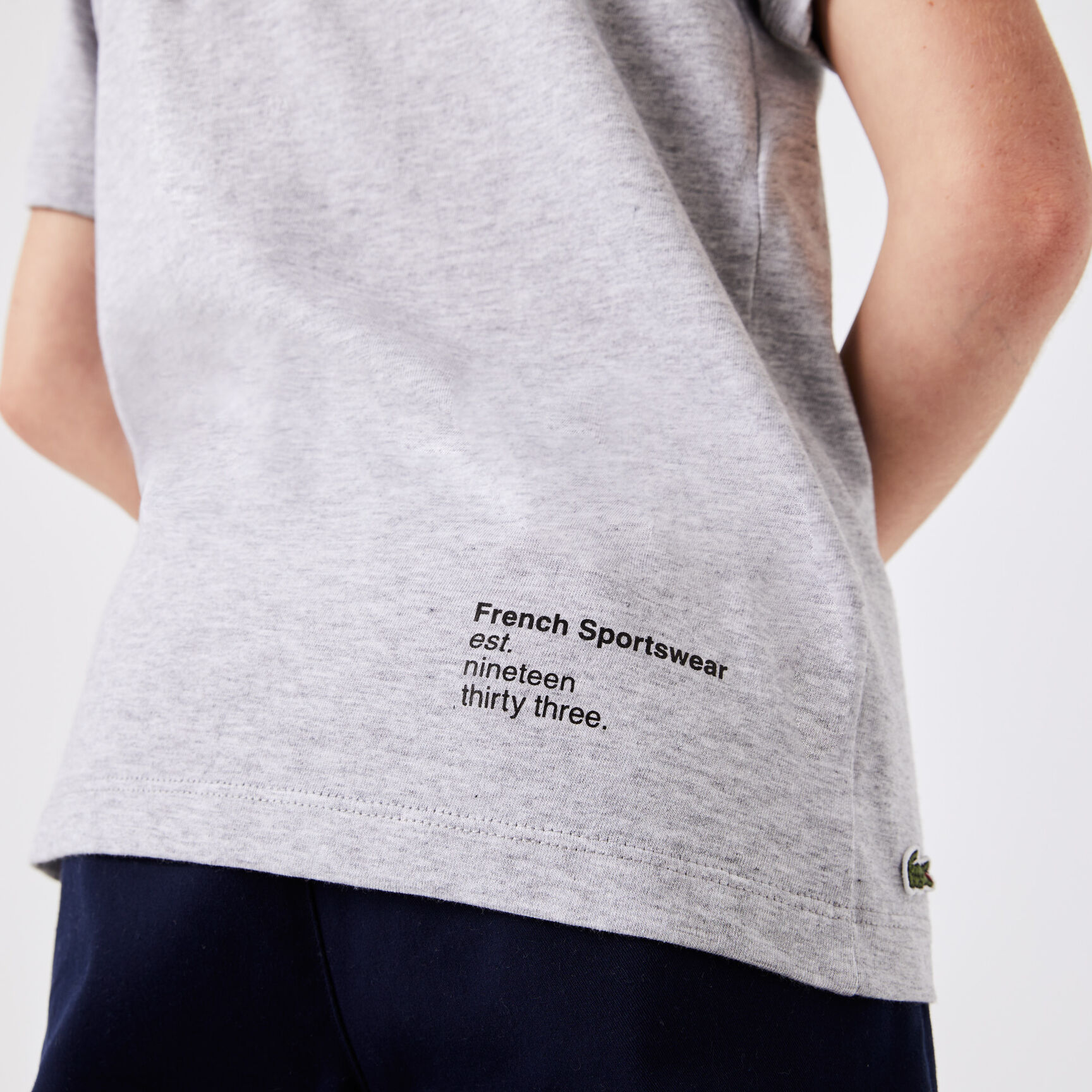 تيشيرت بطبعة لاكوست قطن جيرسيه للأولاد