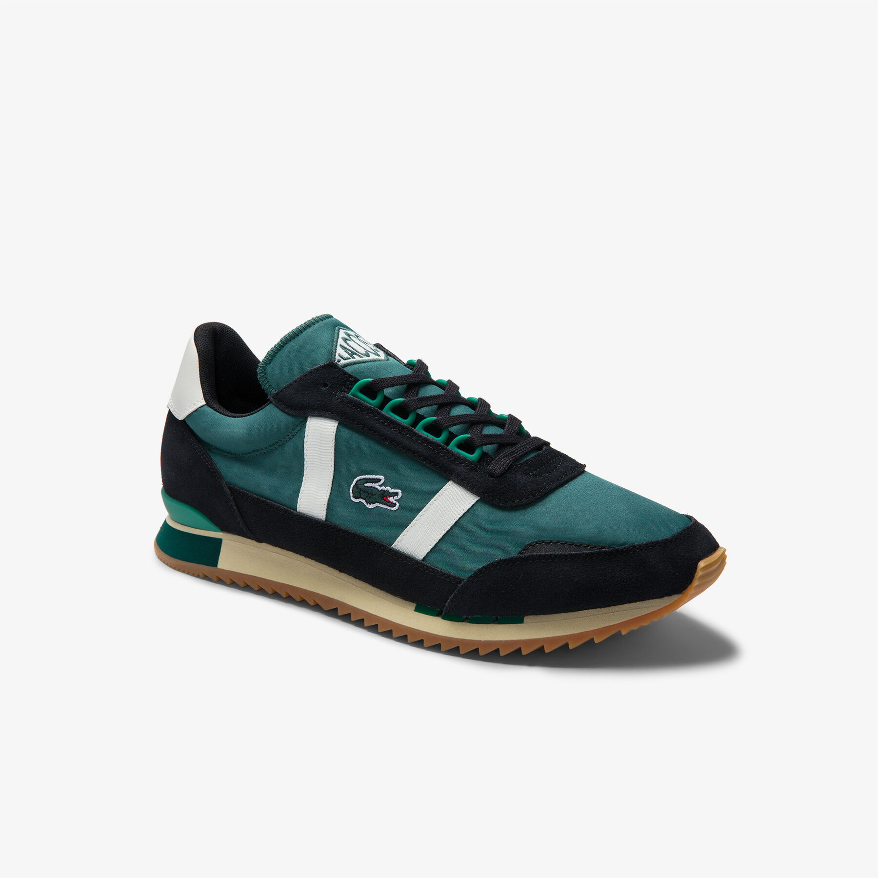 Men’s Partner Retro Textile and Suede Trainers lacoste men s partner retro textile and suede trainers