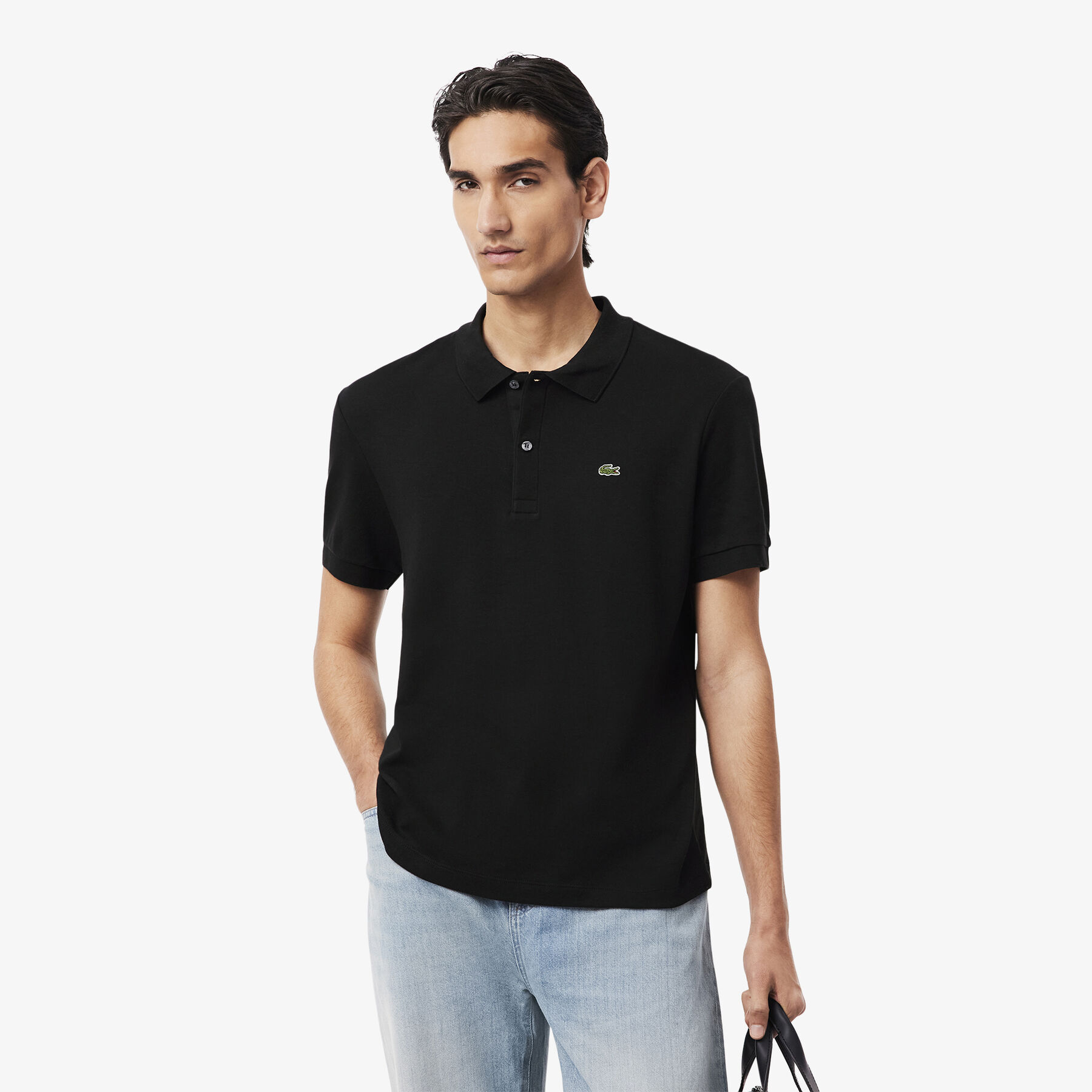 lacoste regular fit cotton pima polo shirt