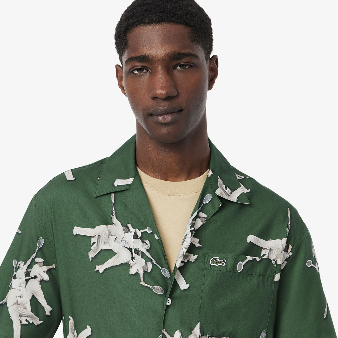 Relaxed Fit Rene Lacoste Print Shirt Relaxed Fit Rene Lacoste Print Shirt