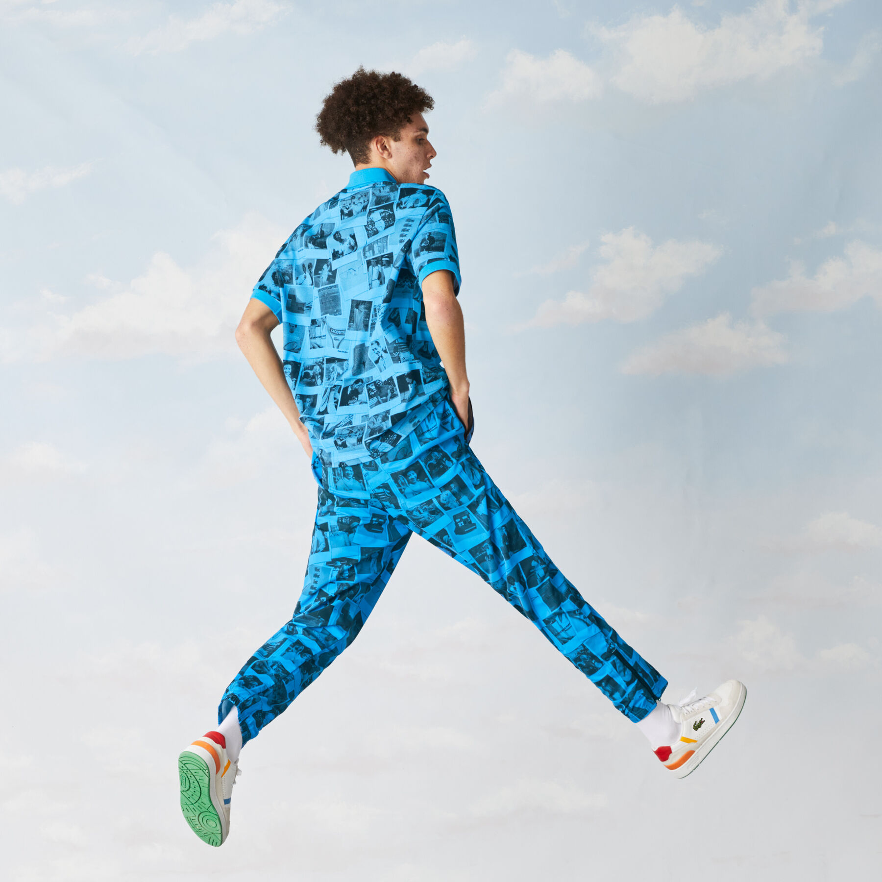 unisex lacoste live polaroid collaboration tracksuit pants