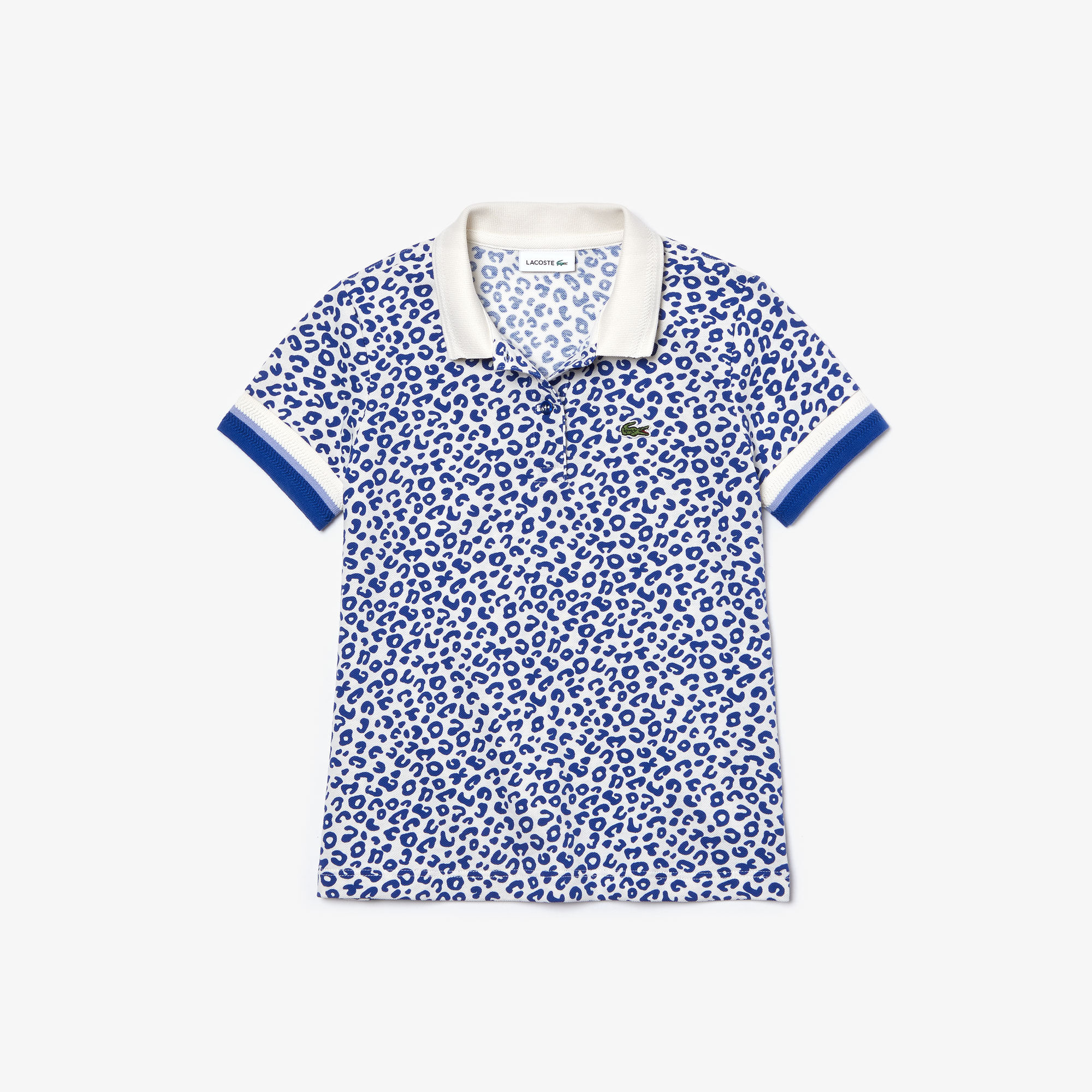 Girl’s Leopard Print Lacoste Polo Shirt Girl’s Leopard Print Lacoste Polo Shirt